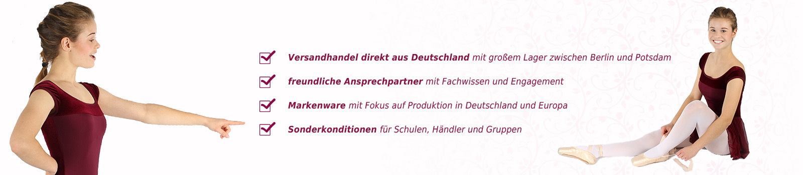 Ballettbekleidung - Willkommen im Ballettshop Ballettbekleidung, Ballettschläppchen