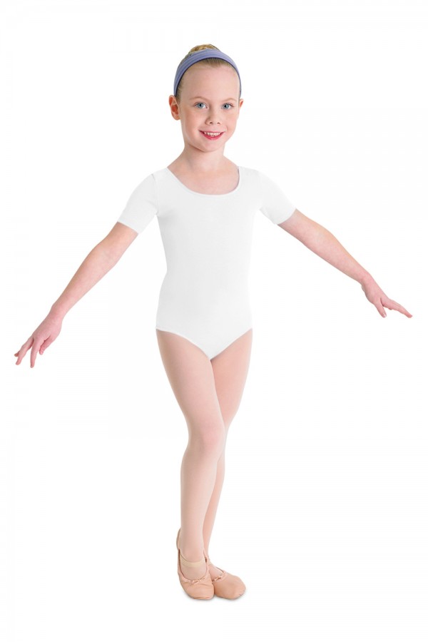 BLOCH Ballettanzug Baumwolle, kurze Arme CL5402