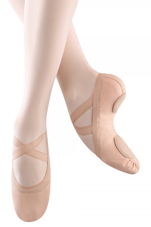 BLOCH Ballettschläppchen Synchrony, Stretch Leinen, Weite B, schmaler Schnitt S0625L B 26.90