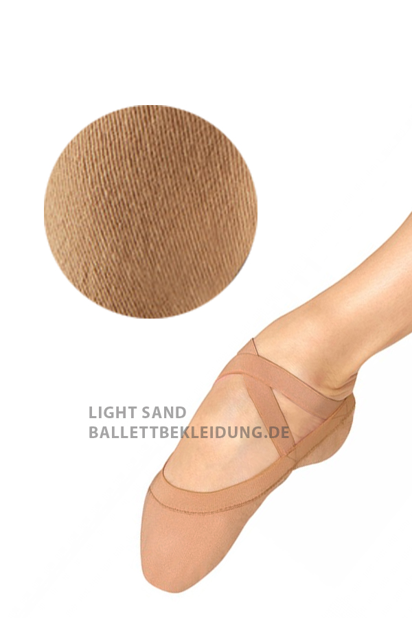 BLOCH Ballettschläppchen Synchrony, Stretch Leinen, Weite B, schmaler Schnitt S0625L B
