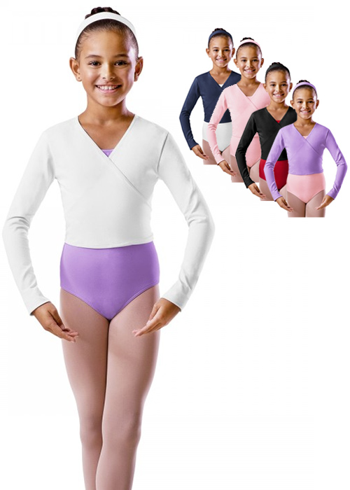 BLOCH Wickeljacke Kinder BU501C nur 22.90 € enganliegend Baumwolle/Elasthan-- Wickeljacke -