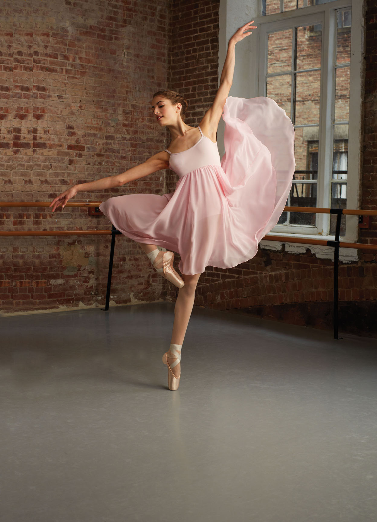 CAPEZIO Kleid romantisches Trikot mit langem Rock BG001