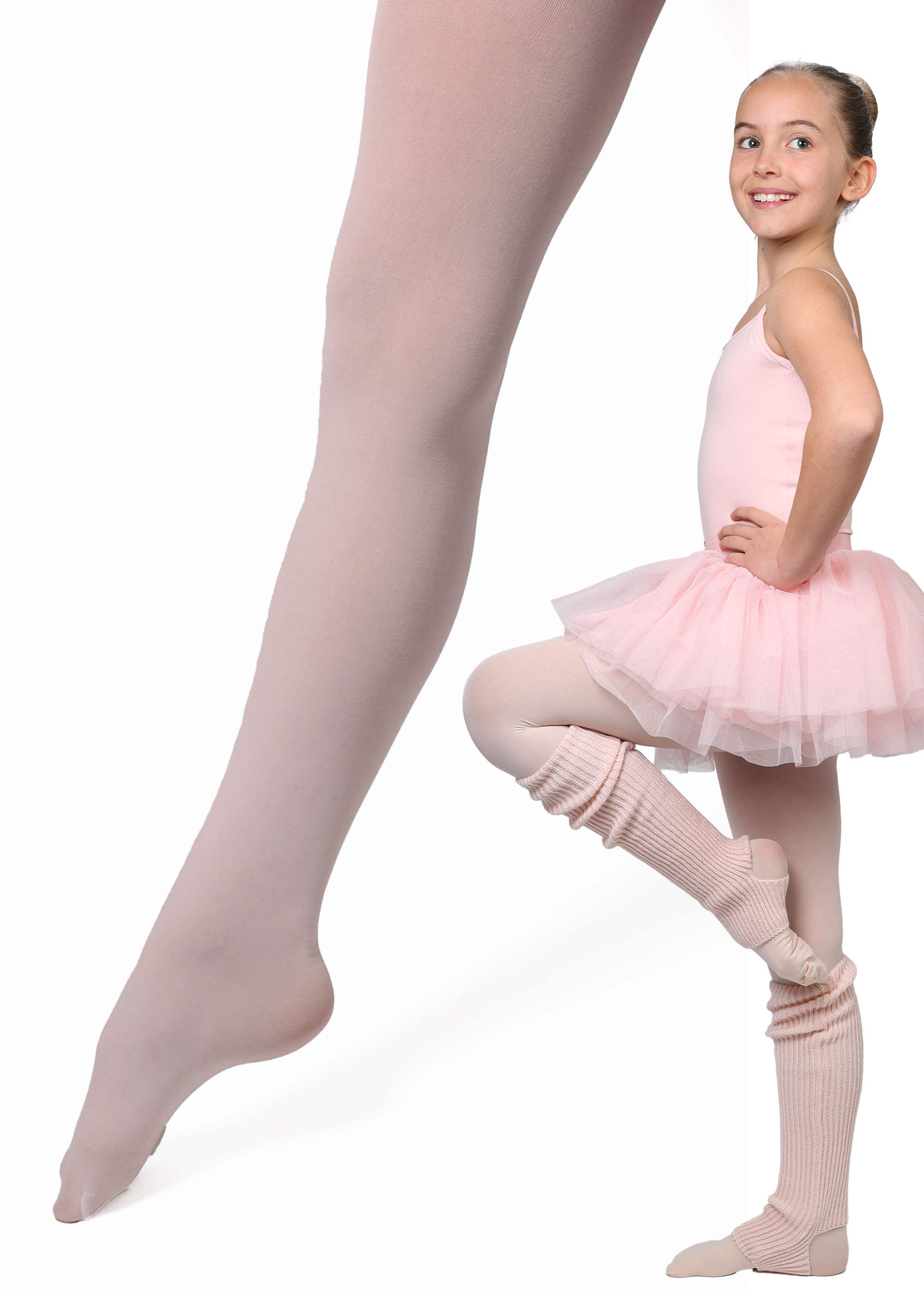 COSBOW DANCE Kinder Ballettstrumpfhose rosa, 16% Elasthan CBK525 4.40