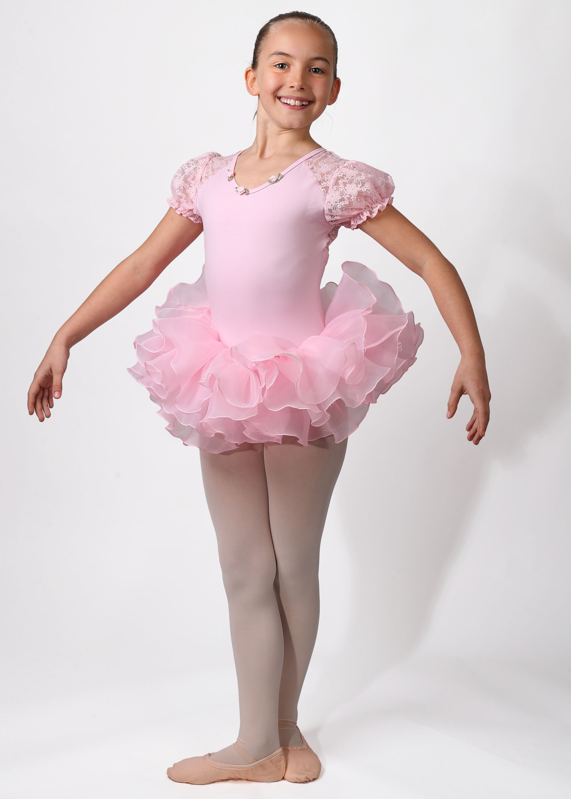 COSBOW DANCE Ballett Tutu- Trikot mit niedlichen Rosenapplikationen CBK955 29.90