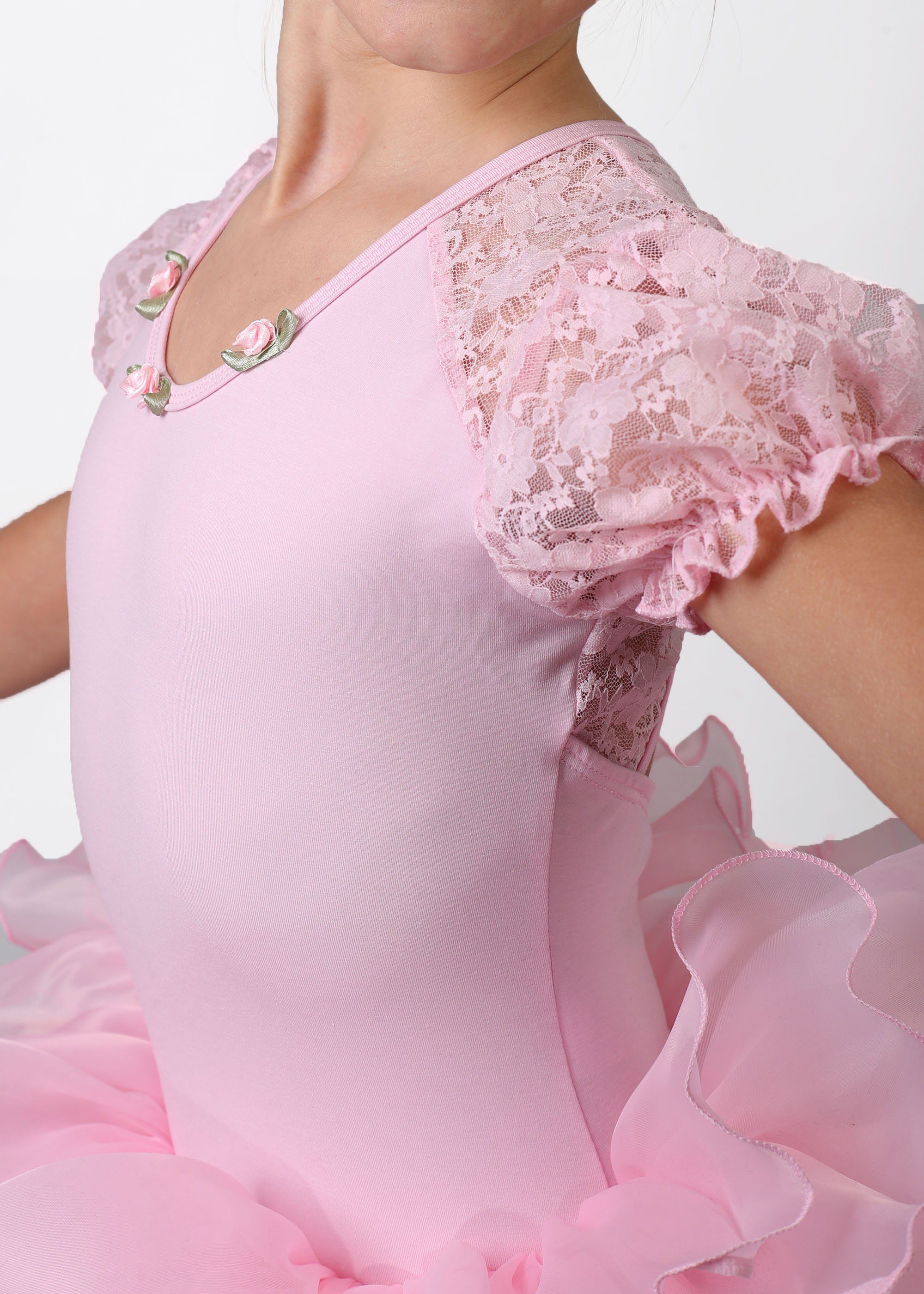 COSBOW DANCE Ballett Tutu- Trikot mit niedlichen Rosenapplikationen CBK955
