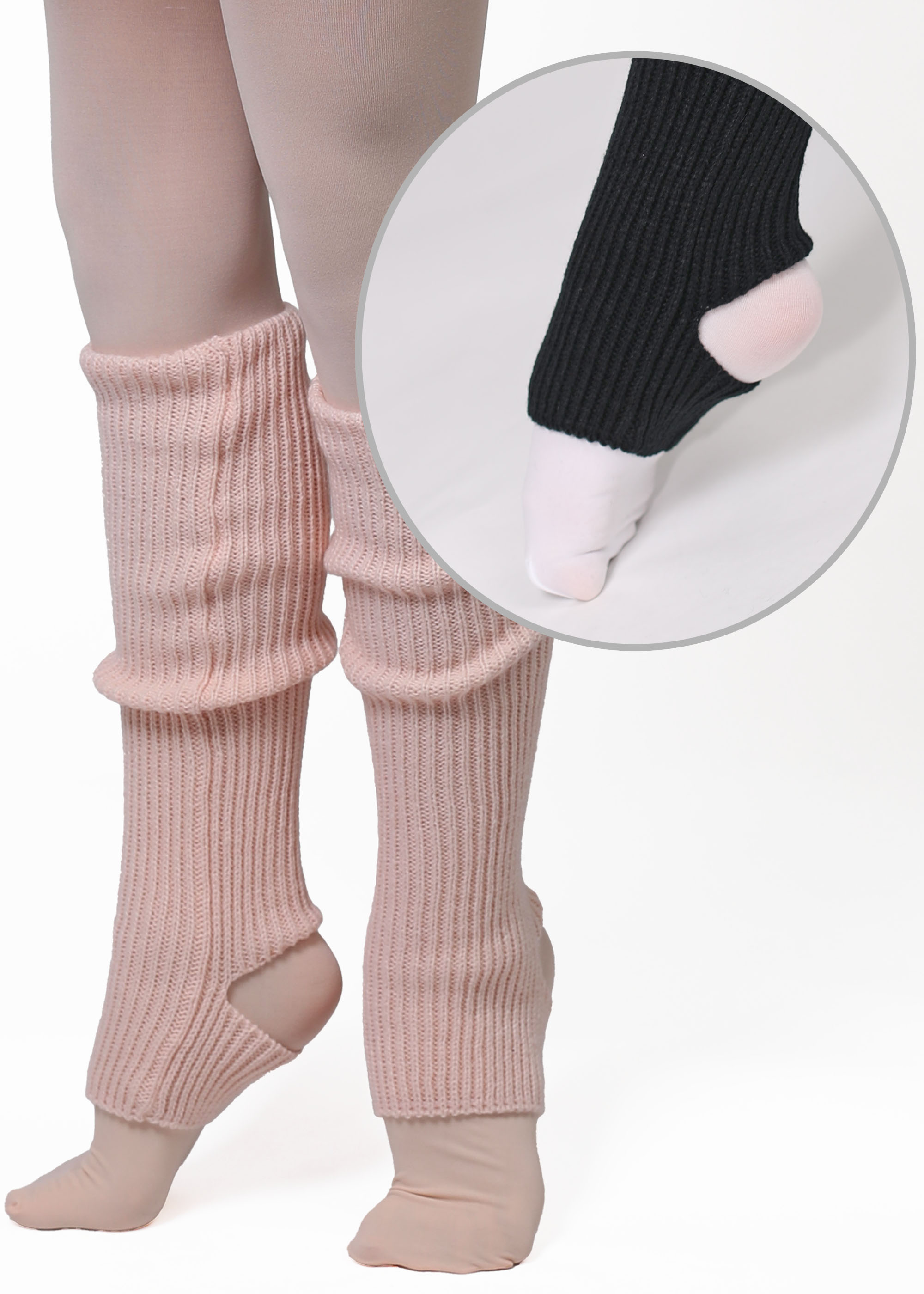 COSBOW DANCE Stulpen ca. 50cm rose pink, schwarz CBK957