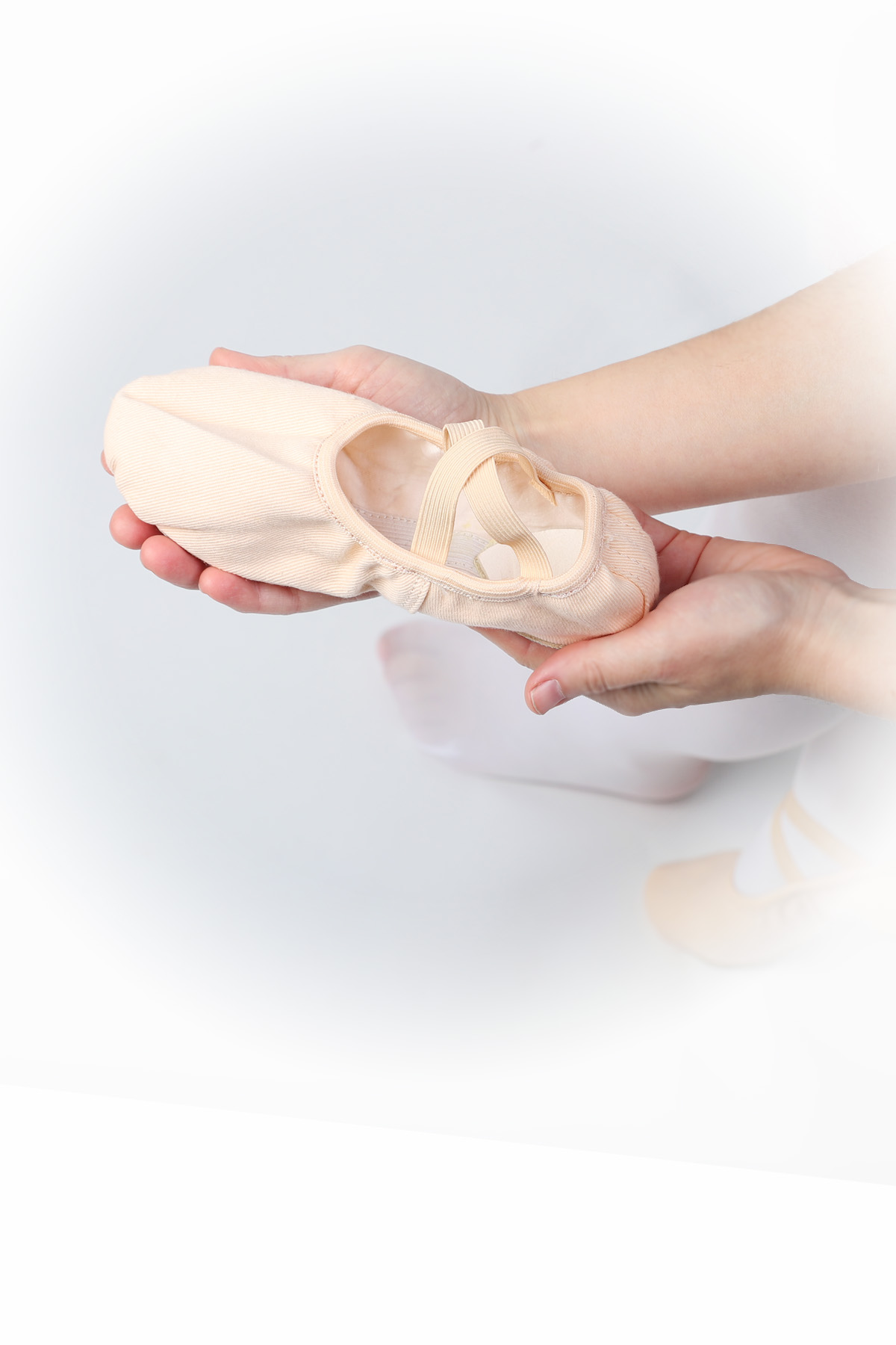 COSBOW Ballettschuhe Stretchleinen geteilte Sohle, rosa 27-45 CBS104