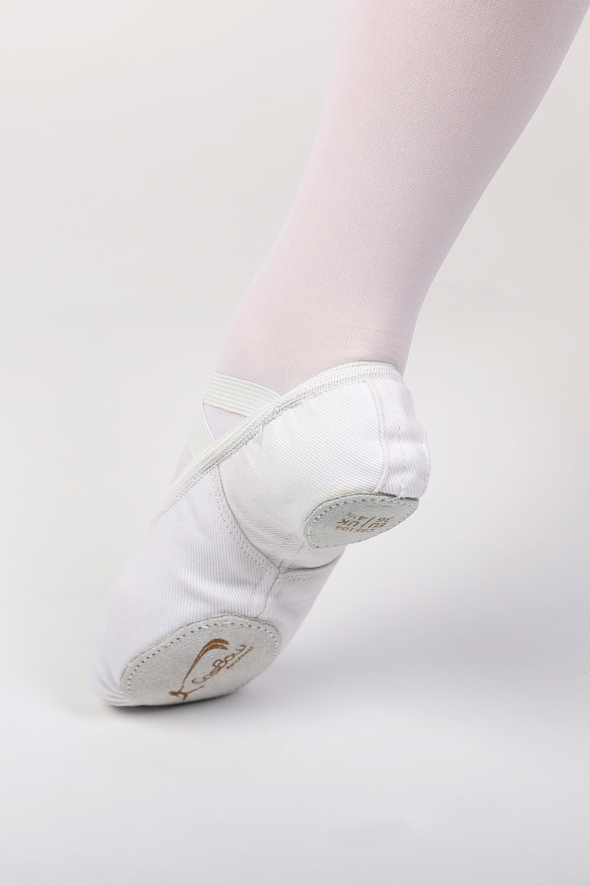 COSBOW Ballettschuhe Stretchleinen geteilte Sohle, weiß 27-45 CBS104 13.90
