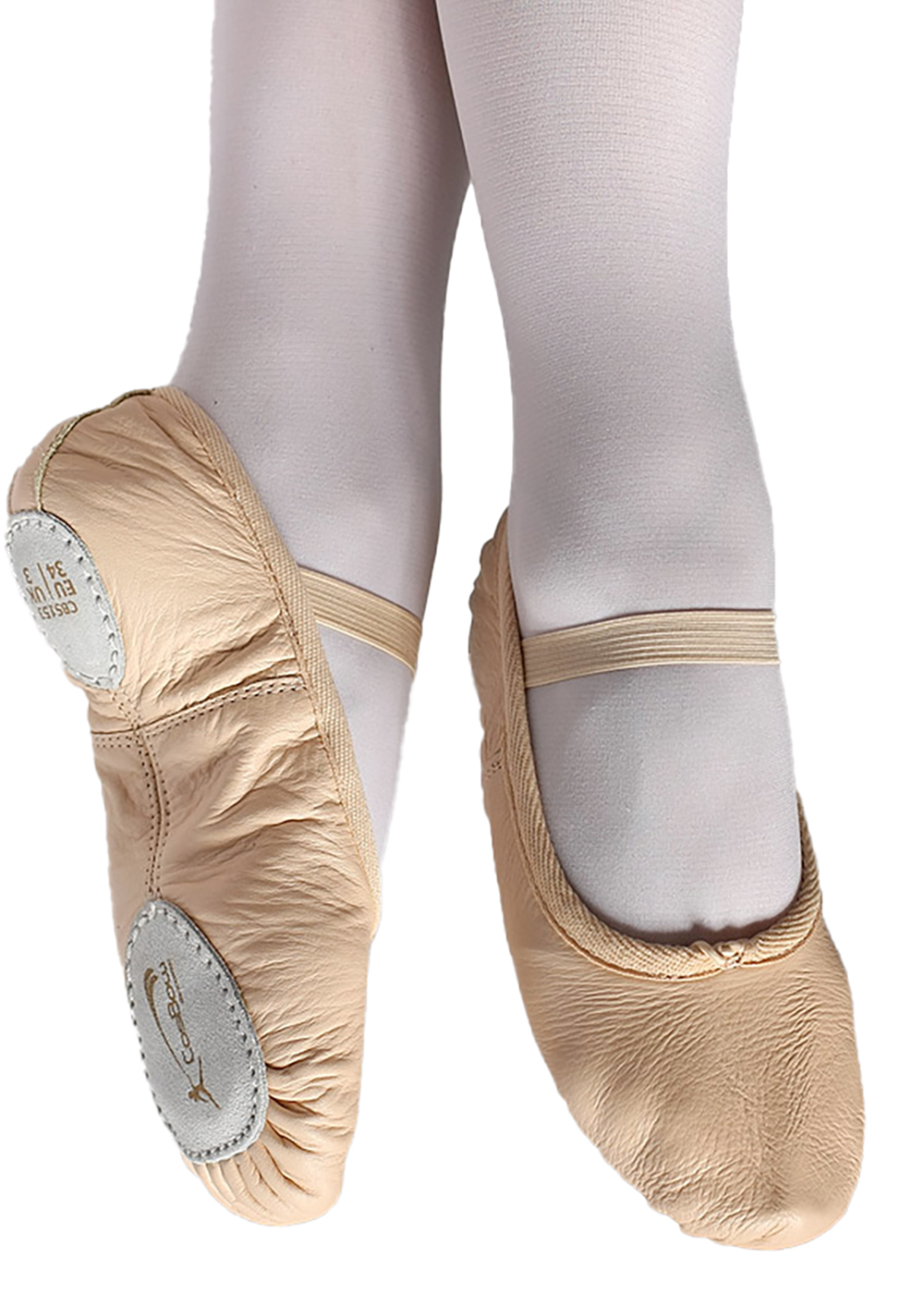 COSBOW Ballettschuhe Leder geteilte Sohle, rosa CBS153 10.90