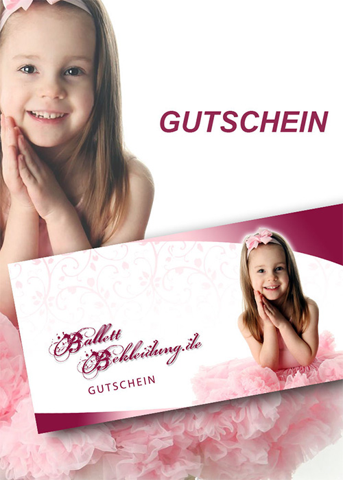 Geschenkgutschein Karte nur 5.00 € BallettBekleidung.de-- -