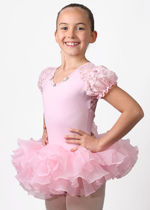 COSBOW DANCE Ballett Tutu- Trikot CBK955 nur 24.90 € mit niedlichen Rosenapplikationen-- -