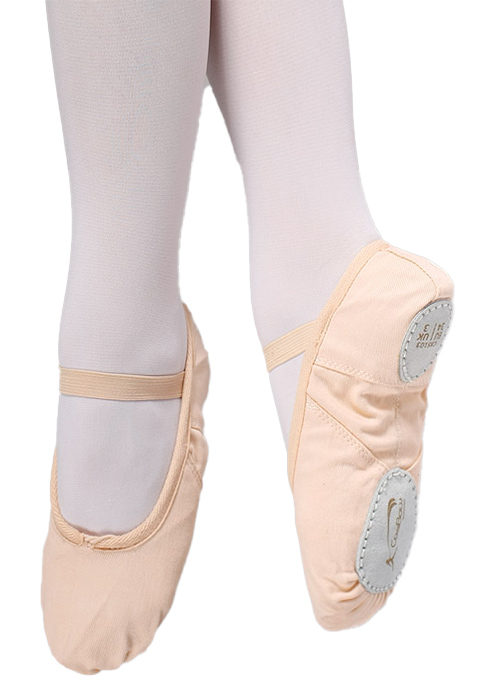COSBOW Ballettschuhe Leinen CBS103 nur 11.90 € geteilte Sohle, rosa-- Ballettschläppchen -