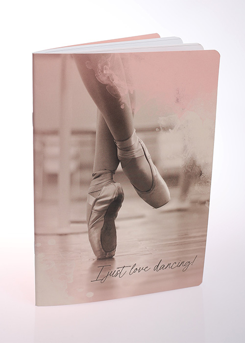 COSBOW Schreibheft Ballettmotiv CBS nur 1.75 € DIN A5, liniert--  -