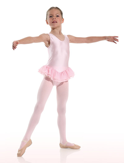 DANCERIES Ballettanzug CLARASSON doppelte G.Rüsche D04 38.90
