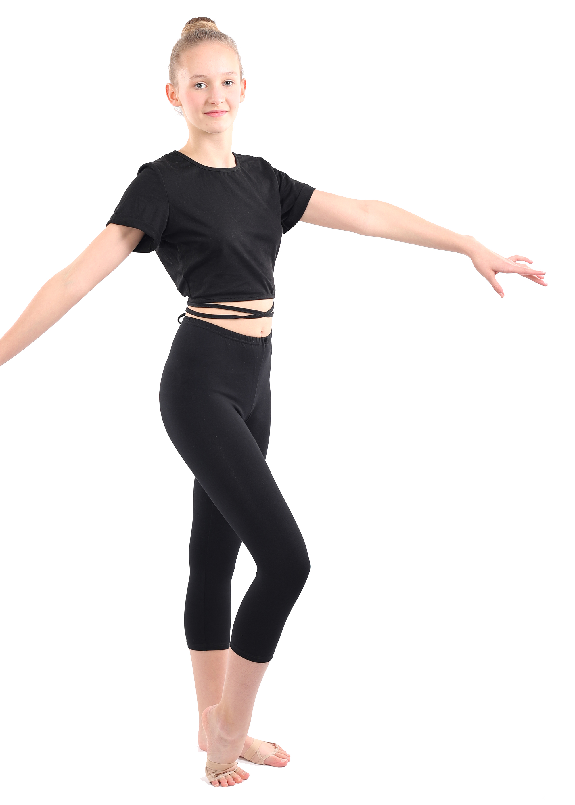 DANCERIES Capri Baumwolle oder Nylon/Elasthan glanz G32