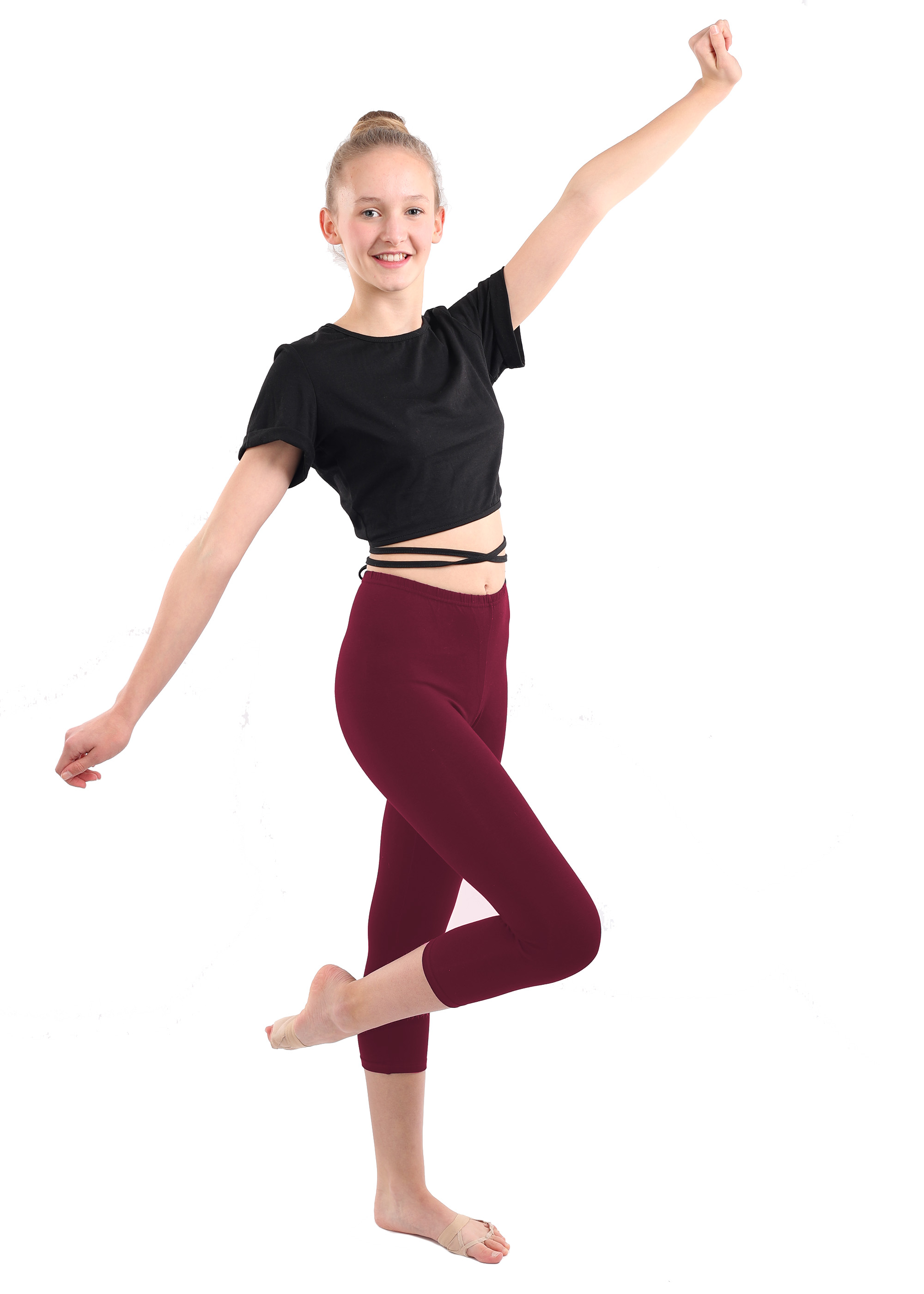 DANCERIES Capri Baumwolle oder Nylon/Elasthan glanz G32