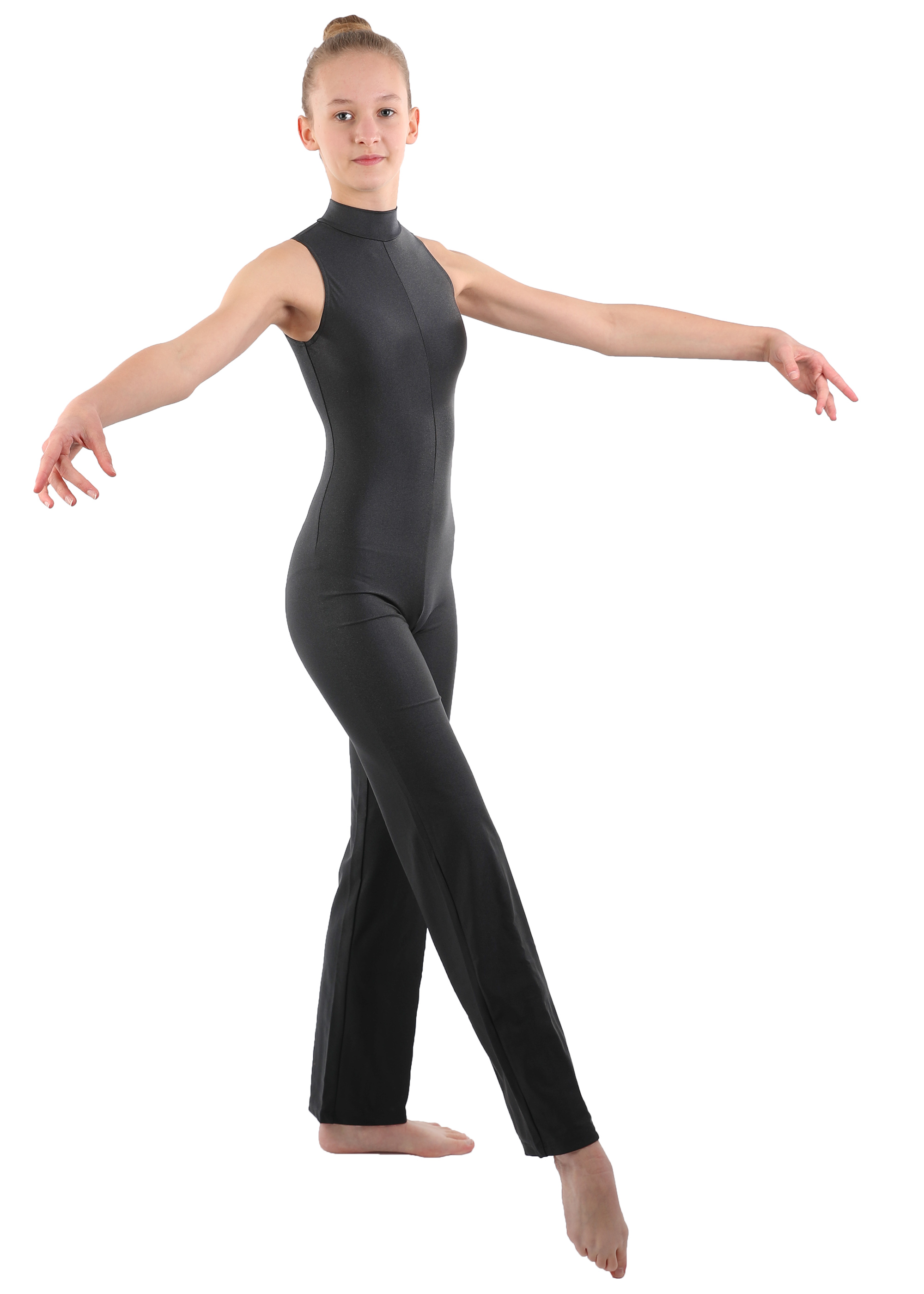 DANCERIES Ganzanzug TEANNA Jazzbein, Rückenöffnung, Stehkragen G40 46.90