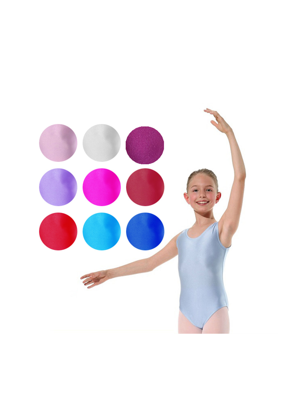DANCERIES Ballettanzug Carolyn Nylon glanz T01