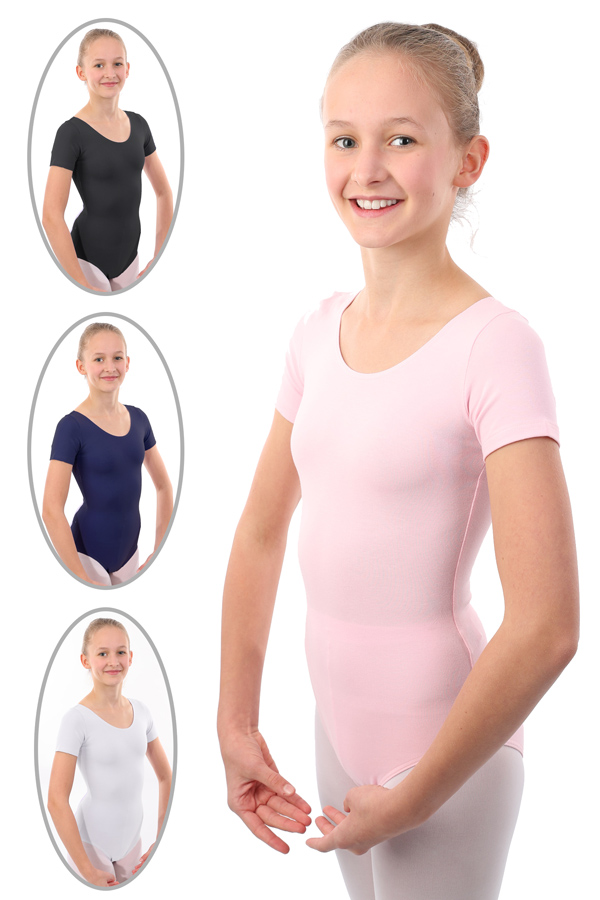 DANCERIES RAD G1-3 Ballettanzug Geena kurzer Arm Baumwolle T02 23.90