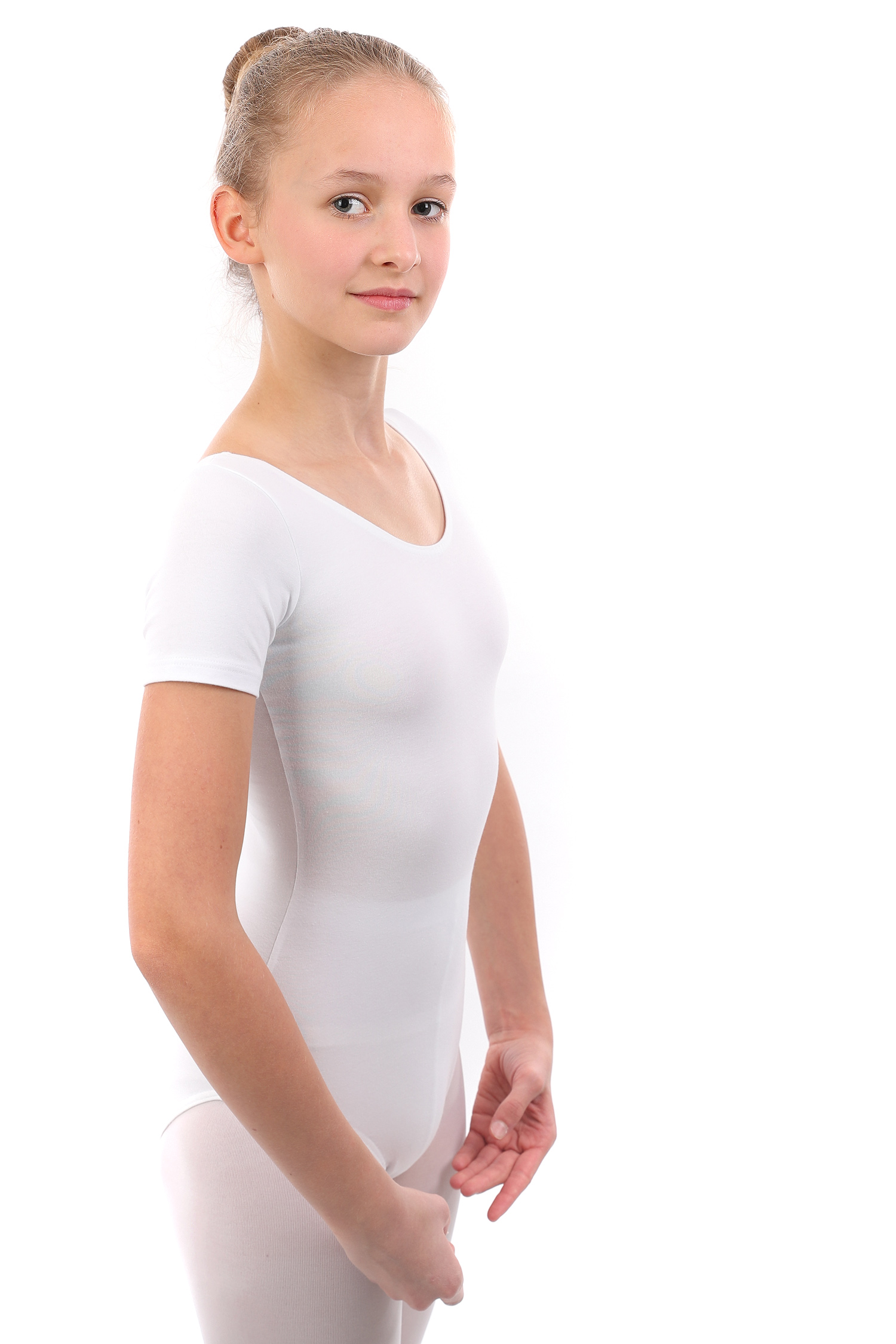 DANCERIES RAD G1-3 Ballettanzug Geena kurzer Arm Baumwolle T02