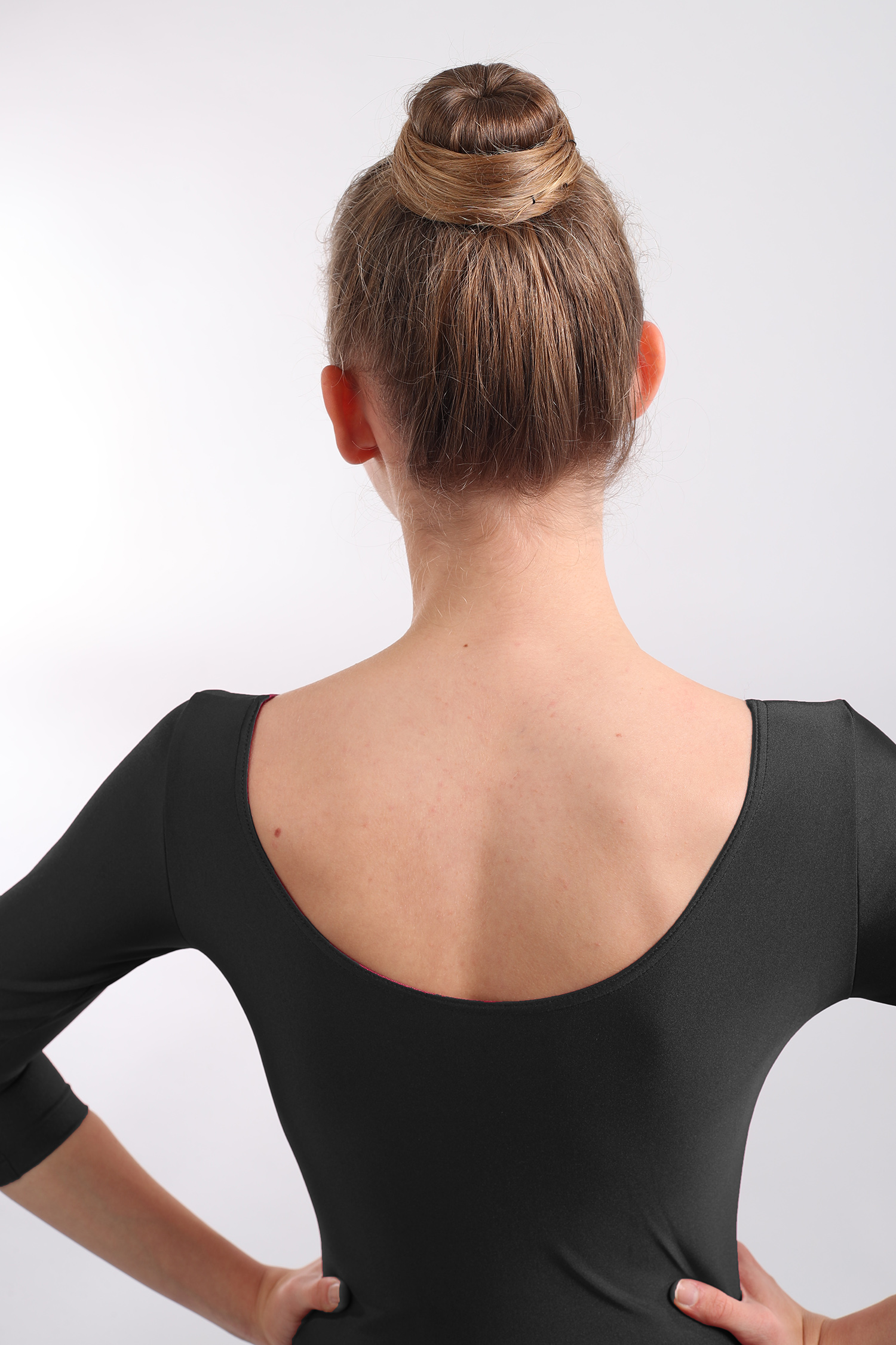 DANCERIES Ballettanzug VANITY lange Raffung dreiv. Arm T27