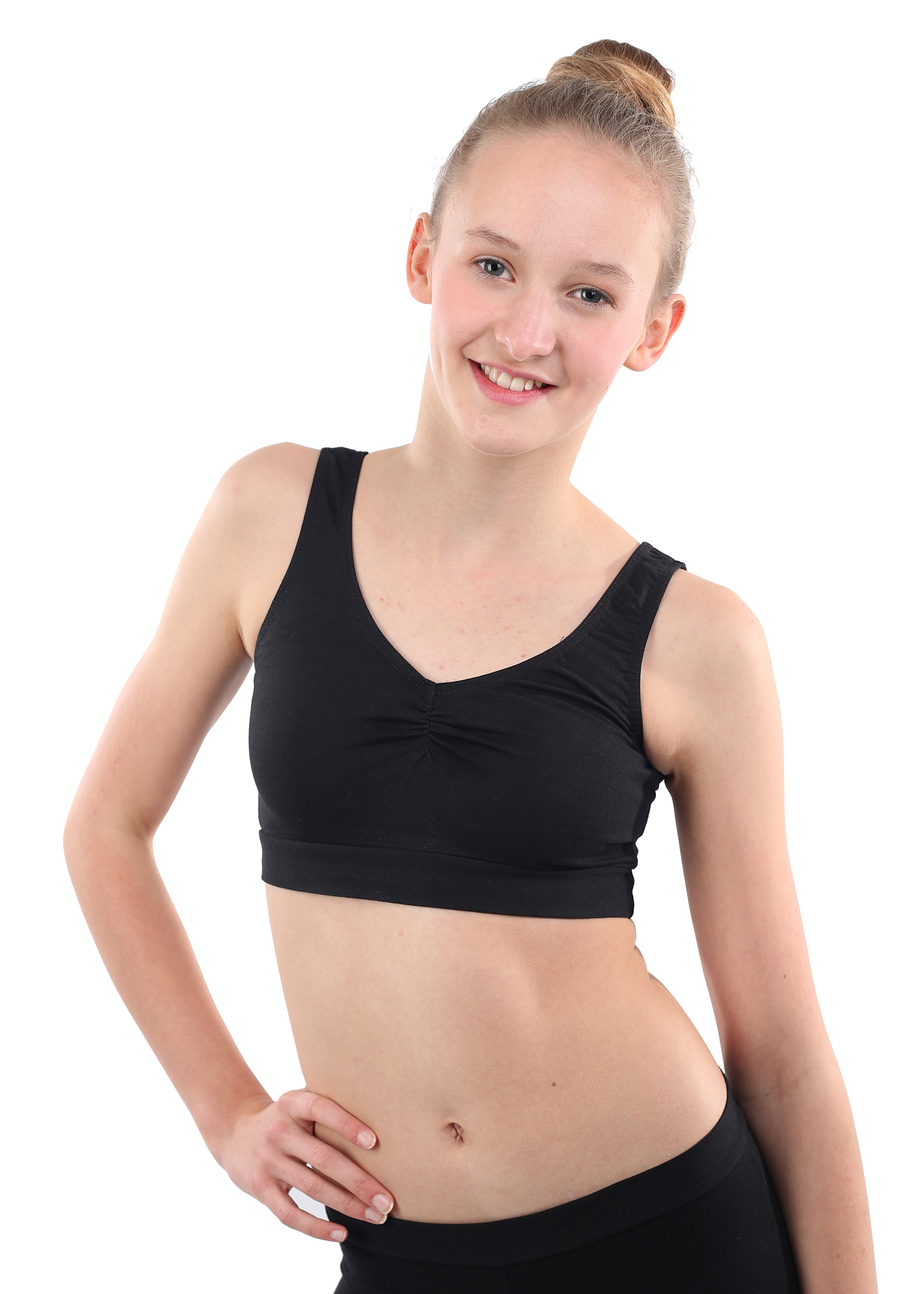 DANCERIES Top PAMELA bauchfrei, Brustraffung Z22 22.90