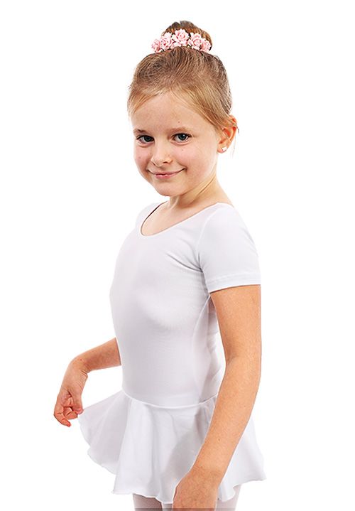 DANCERIES Ballettanzug HANNAH F15 nur 35.90 € glänzend & Baumwolle, mit Rock Georgette-- Ballettanzug -