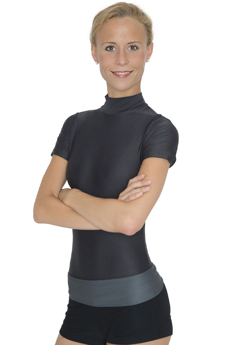 DANCERIES Ballettanzug ALLEGRA T57 nur 39.90 € kleine Ärmel, Stehkragen, Rückenöffnung-- Ballettanzug -