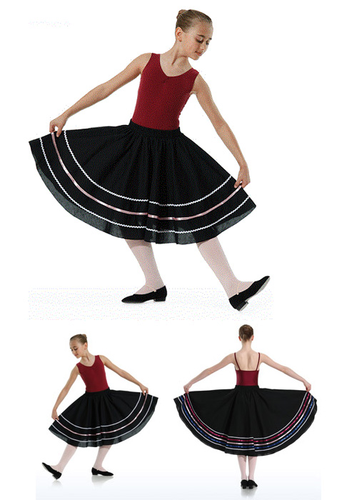 DANCERIES Charakterrock 50cm Z45-3 nur 35.90 € 3 Borten-- Rock -