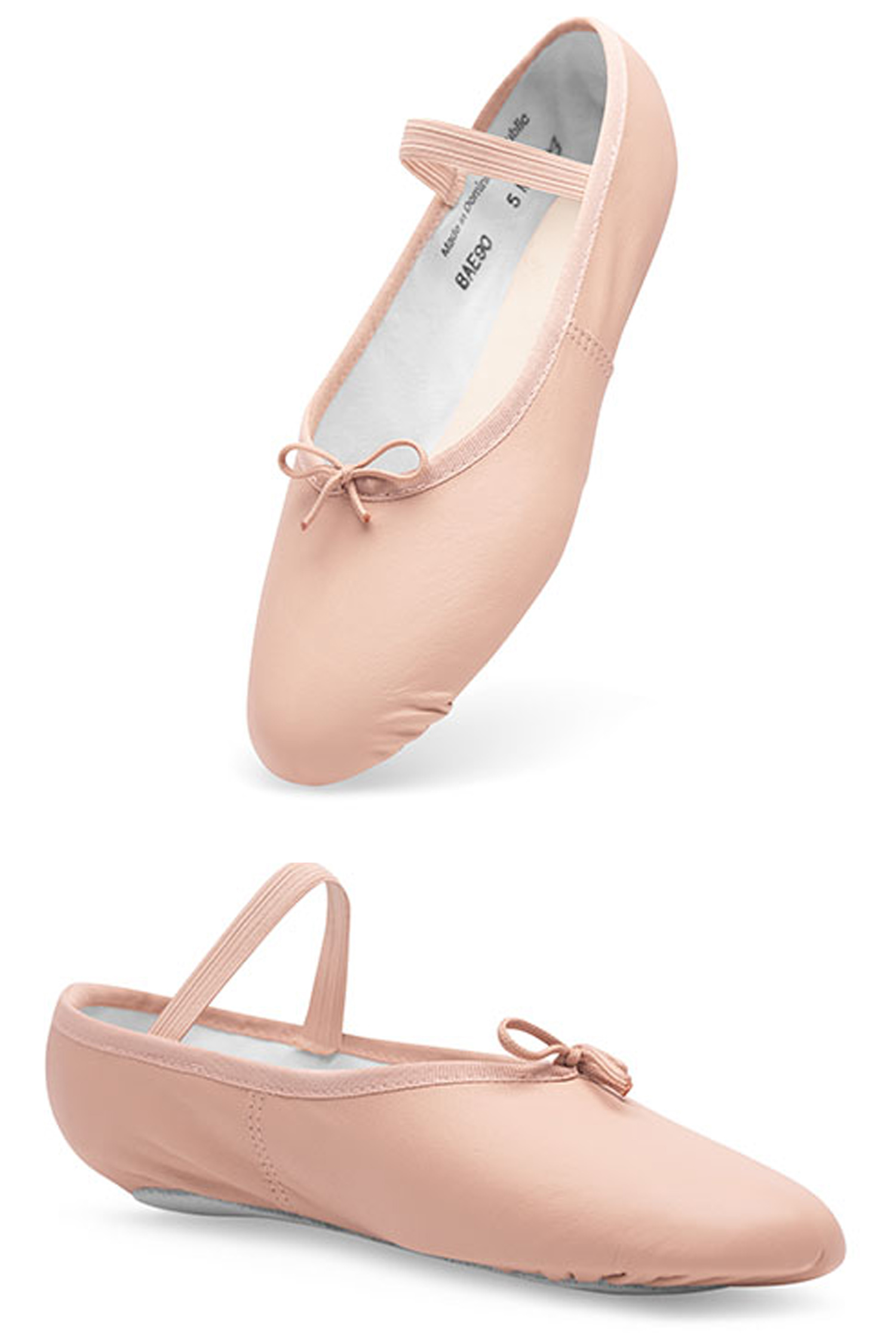 RUMPF SoDanca Ballettschläppchen Leder, hochw. ganze Sohle BAE90 18.90