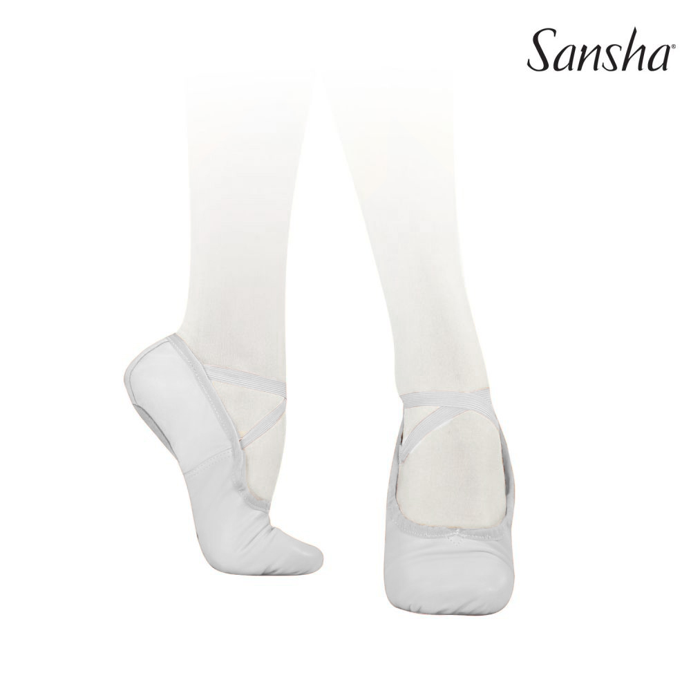 SANSHA Ballettschläppchen Leder geteilte Sohle Gr. 34-44 PRO1L-S1Lc 28.90