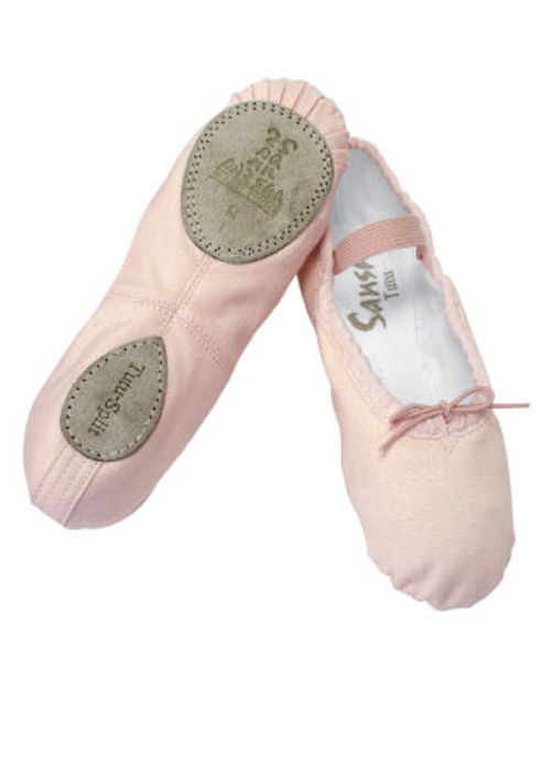 SANSHA Ballettschläppchen 5C/15C-M nur 12.90 € geteilte Sohle-- -