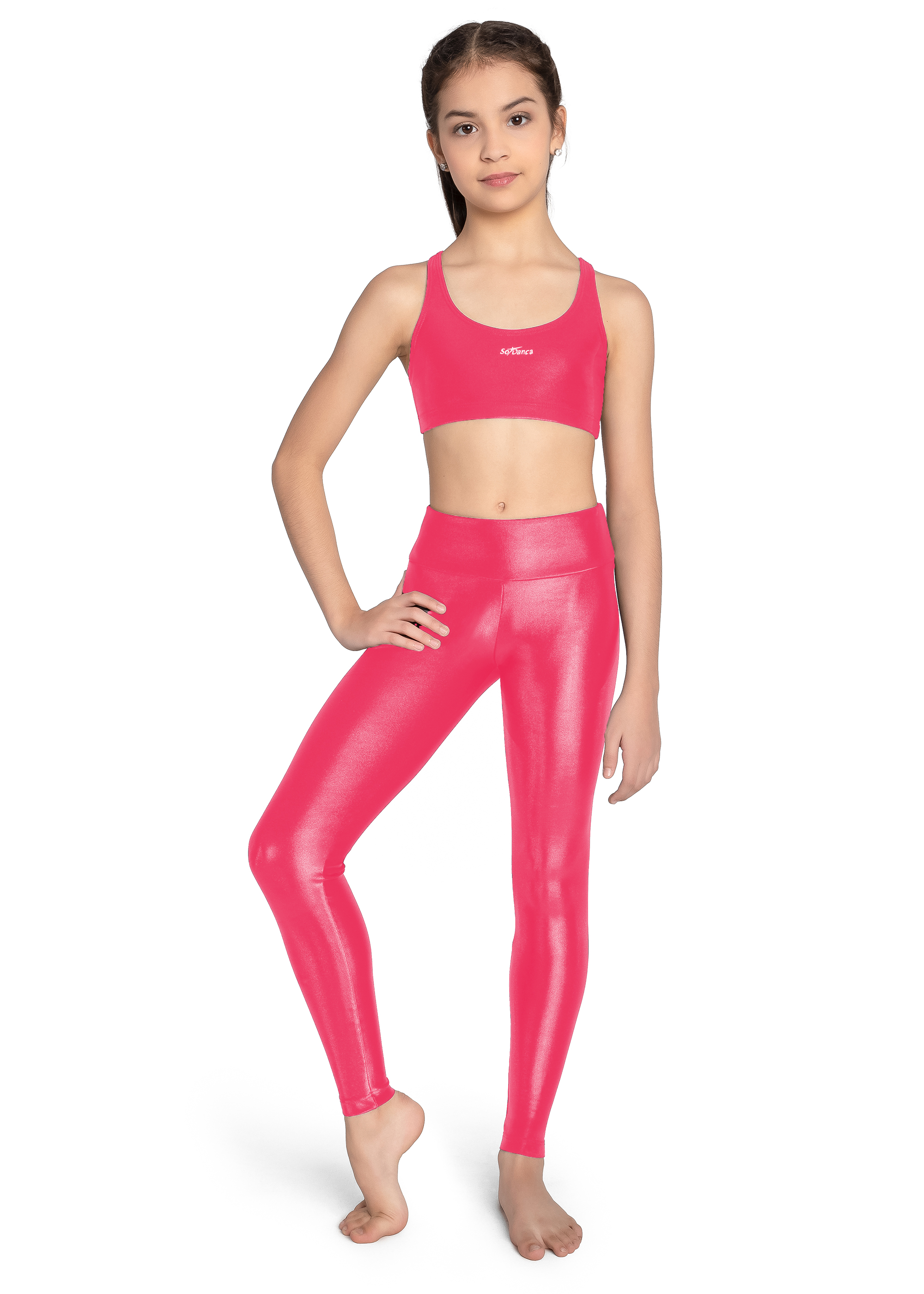 SO DANCA Leggings Shimmer pink SD1740-SD1335pnk89 26.90