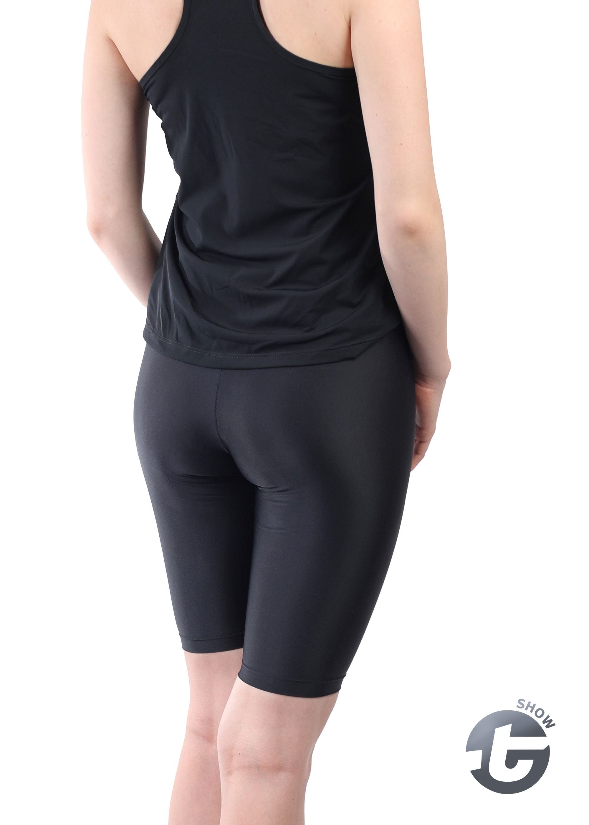 TWIOO SPORTS Radlerhose mid waist Sporttight, Innentasche ShowA1415