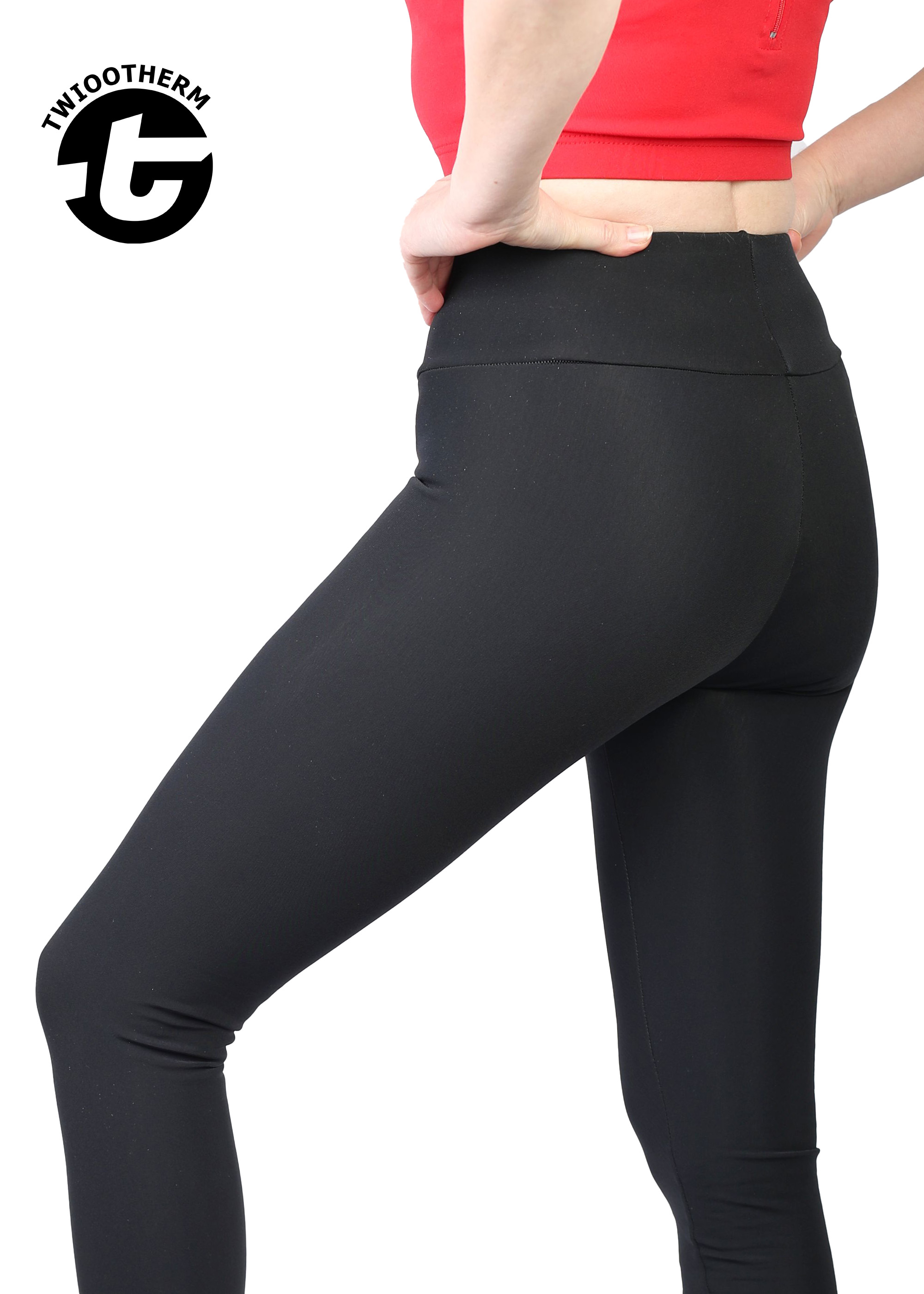 TWIOO SPORTS TwiooTherm Leggings MID WAIST ohne Logo ShowA14W1