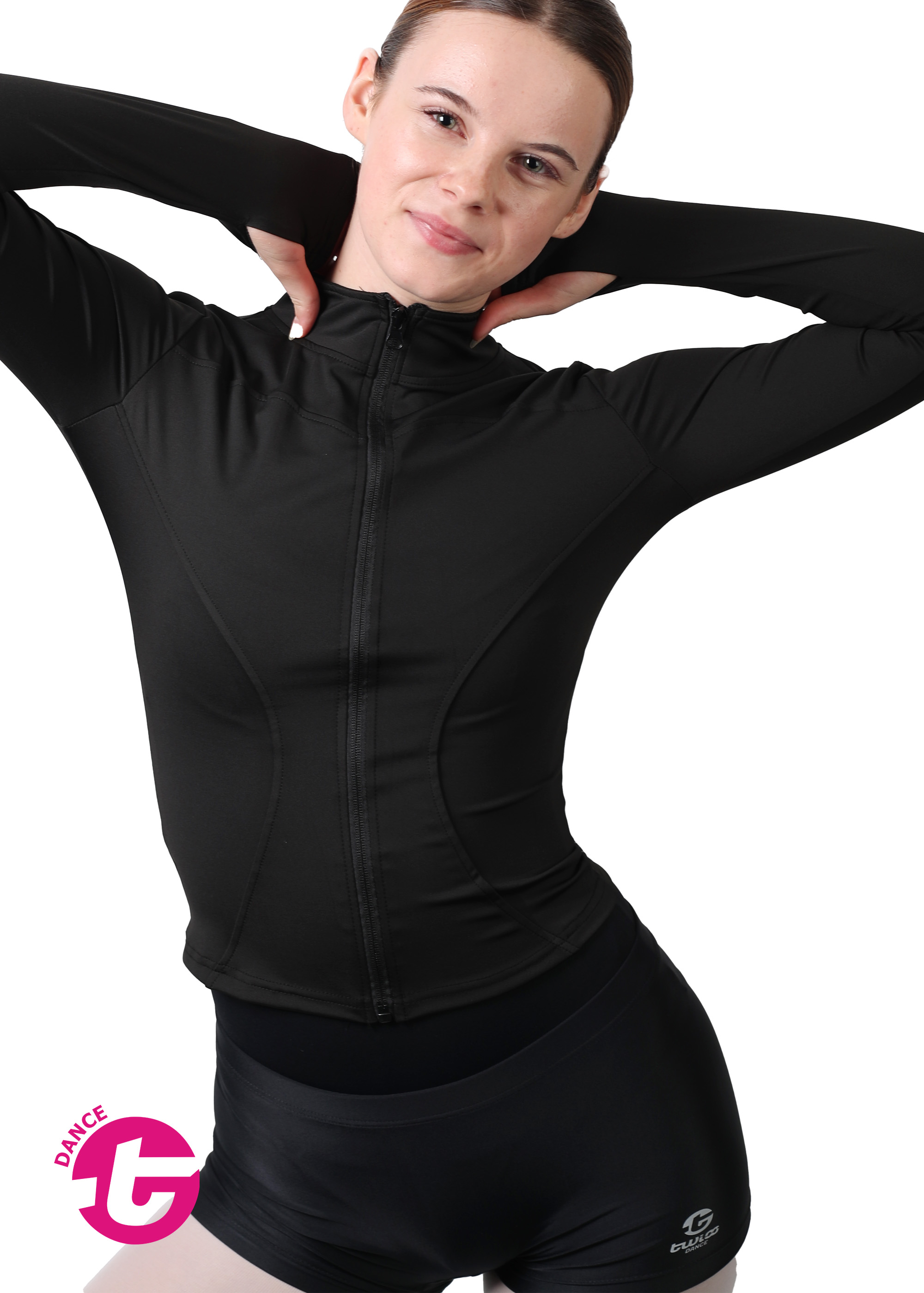 Tanz- und Sportjacke Slimfit elastisch, Polyester-Elasthan EdgeA9309 28.90