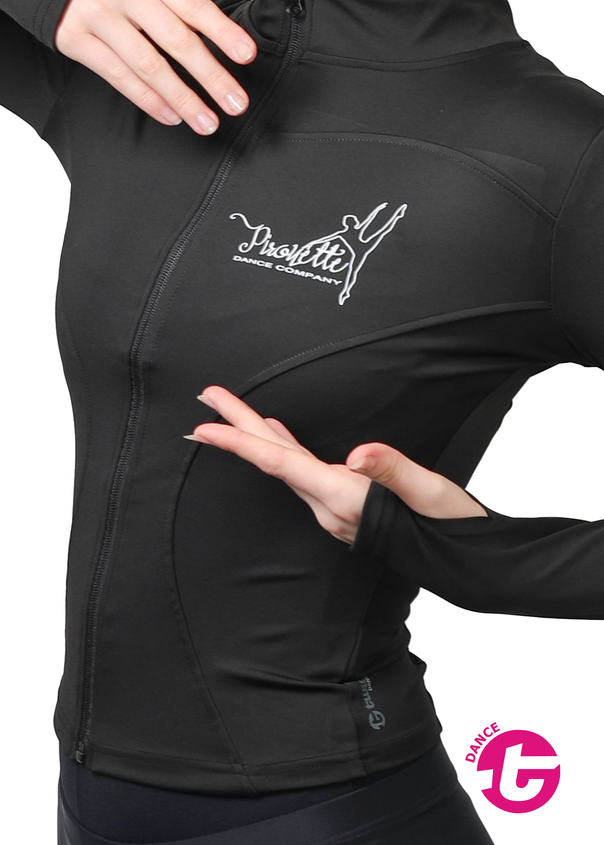  Tanz- und Sportjacke Slimfit elastisch, Polyester-Elasthan EdgePP9309