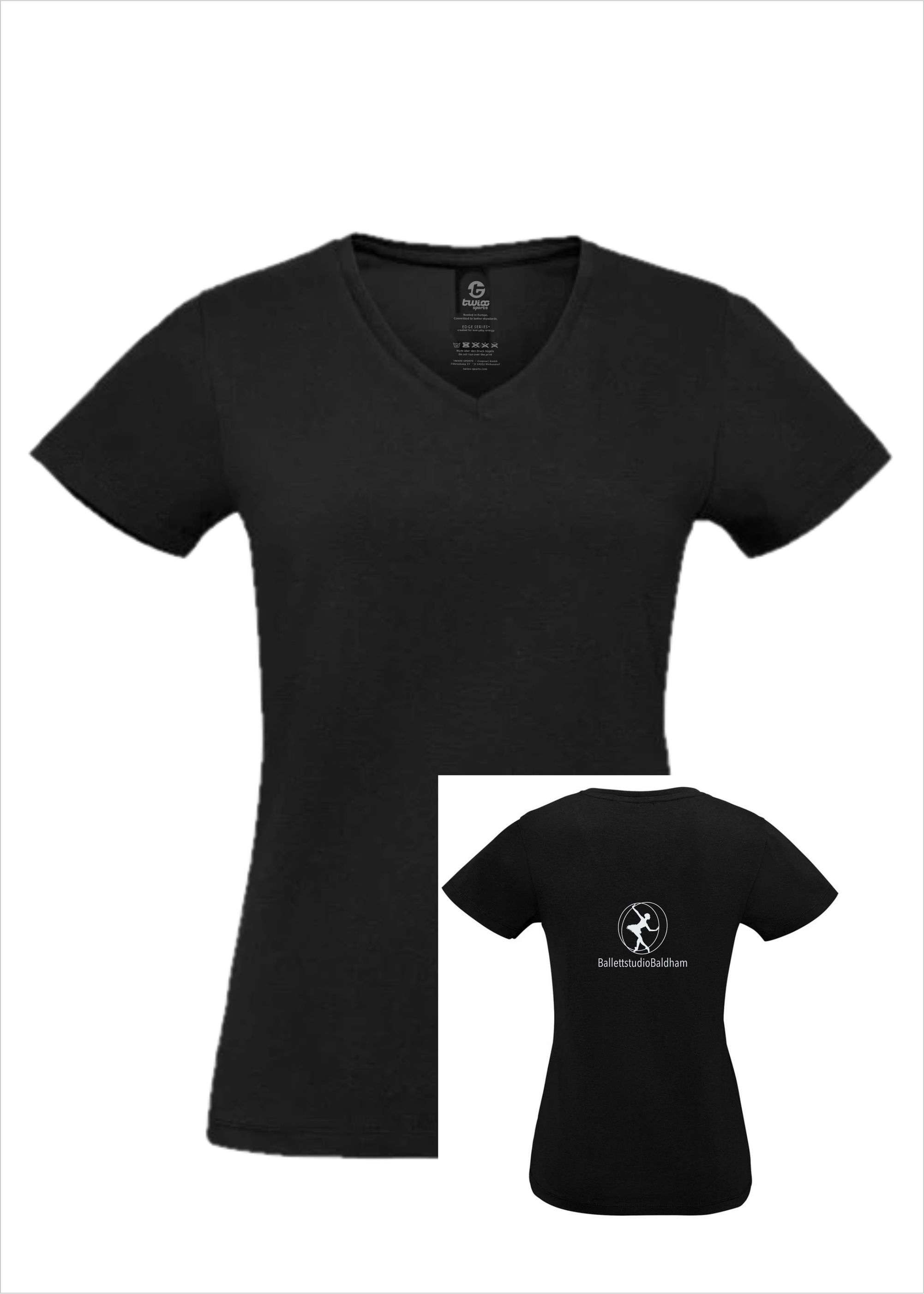 TWIOO SPORTS Damen Shirt S-L Edge-XSL02941_BALDHAM nur 22.90 € Ballettstudio Baldham-- T-Shirt -