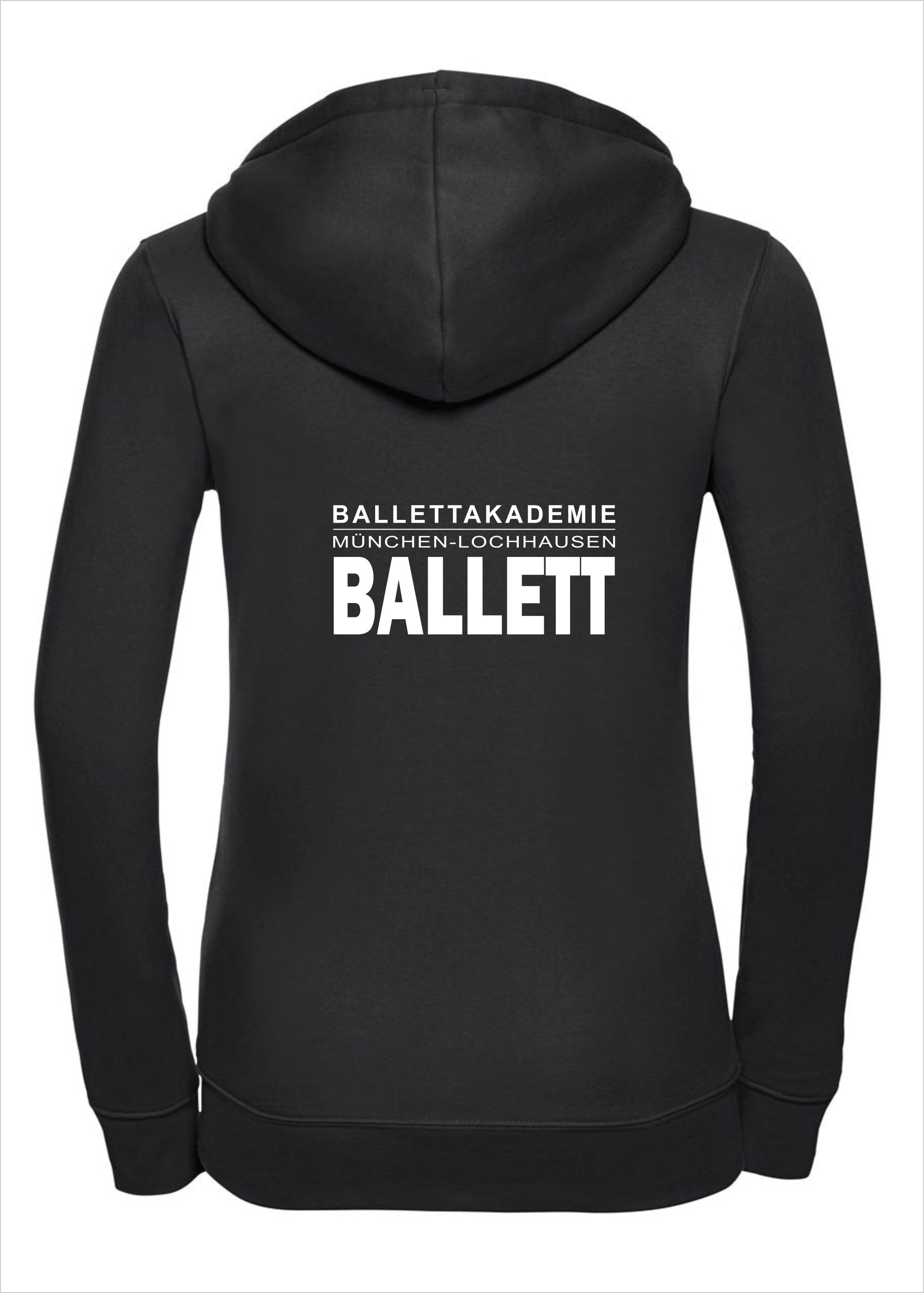 TWIOO SPORTS Damen Hoodie mit ZIP Ballettakademie M.Lochhausen Edge-XR266F_LOCHHAUSEN
