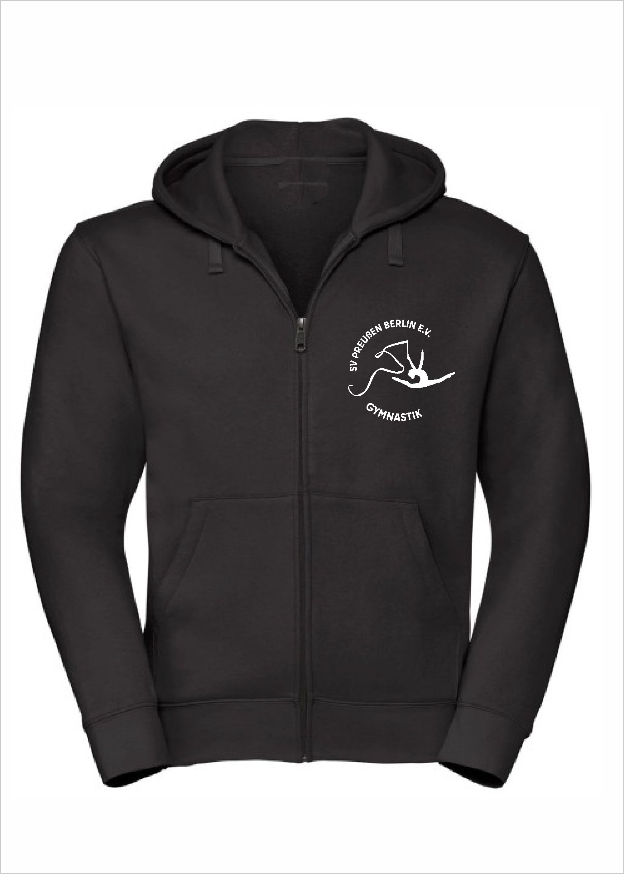TWIOO SPORTS Herren Hoodie mit ZIP Edge-XR266M_PREUSSENGYM nur 45.90 € SV Preußen Gymnastik-- Jacke -