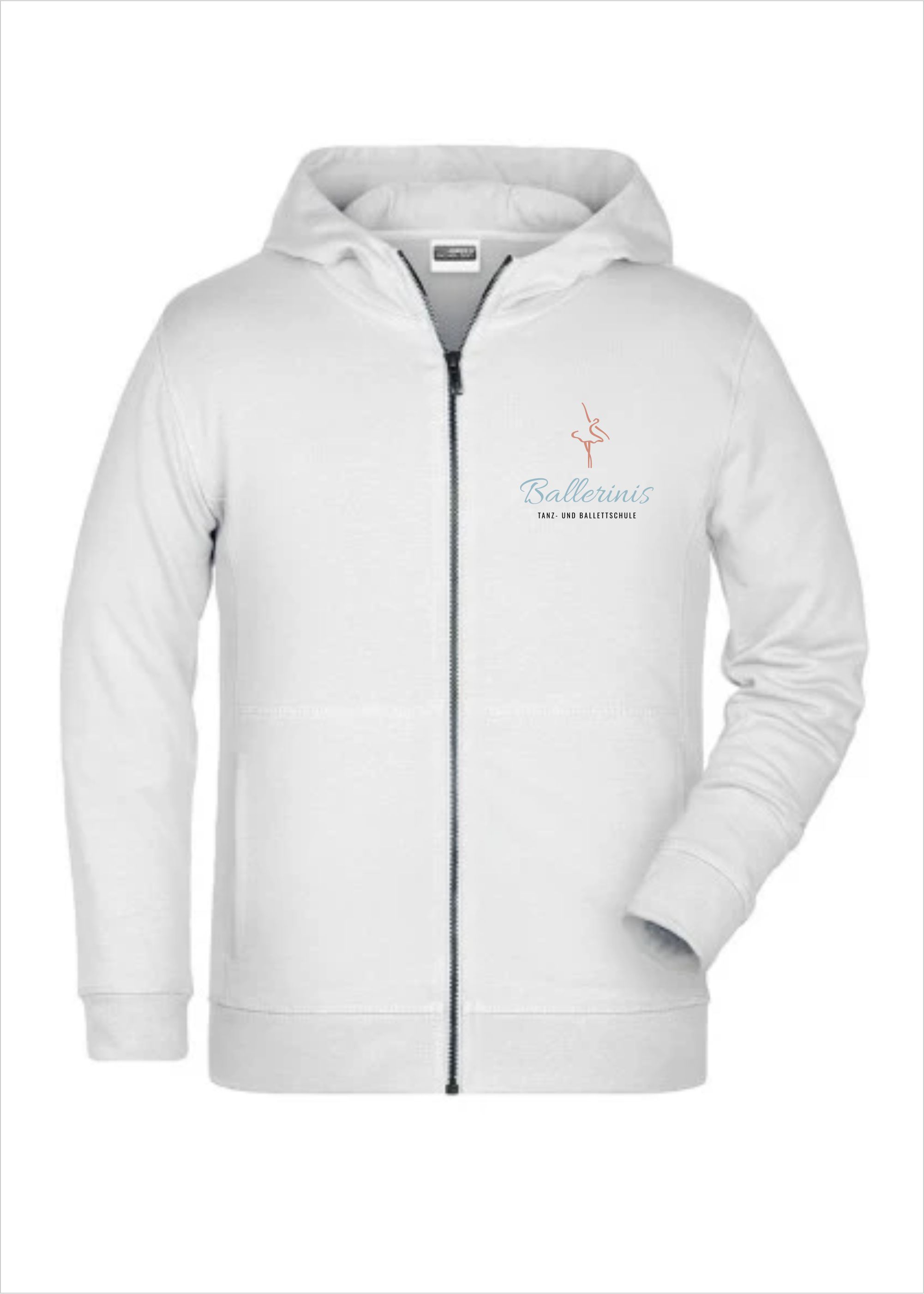 TWIOO SPORTS Kinder Hoodie mit ZIP Ballettschule Ballerinis Edge-XJN8026K_BALLERINIS 45.90