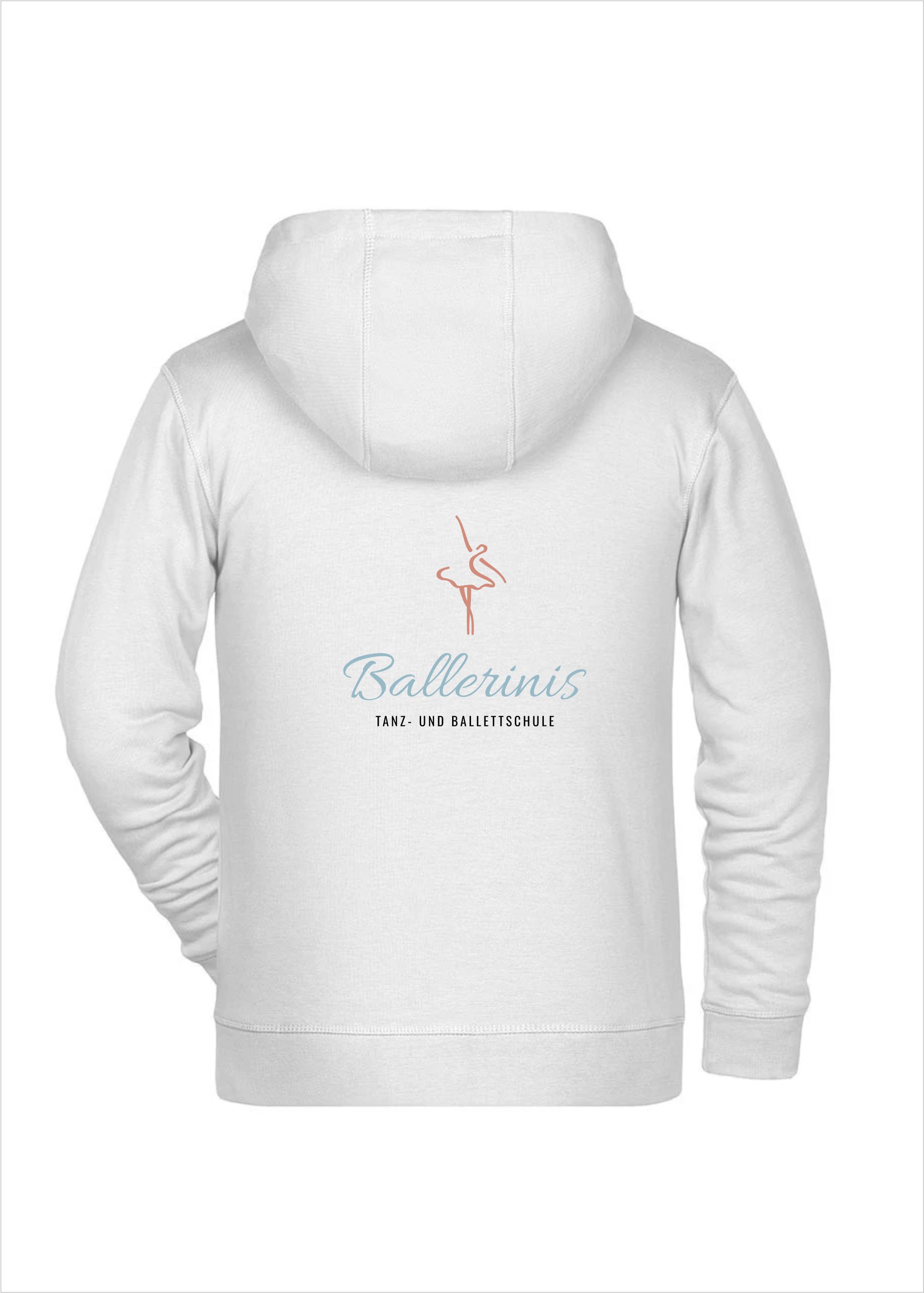 TWIOO SPORTS Kinder Hoodie mit ZIP Ballettschule Ballerinis Edge-XJN8026K_BALLERINIS