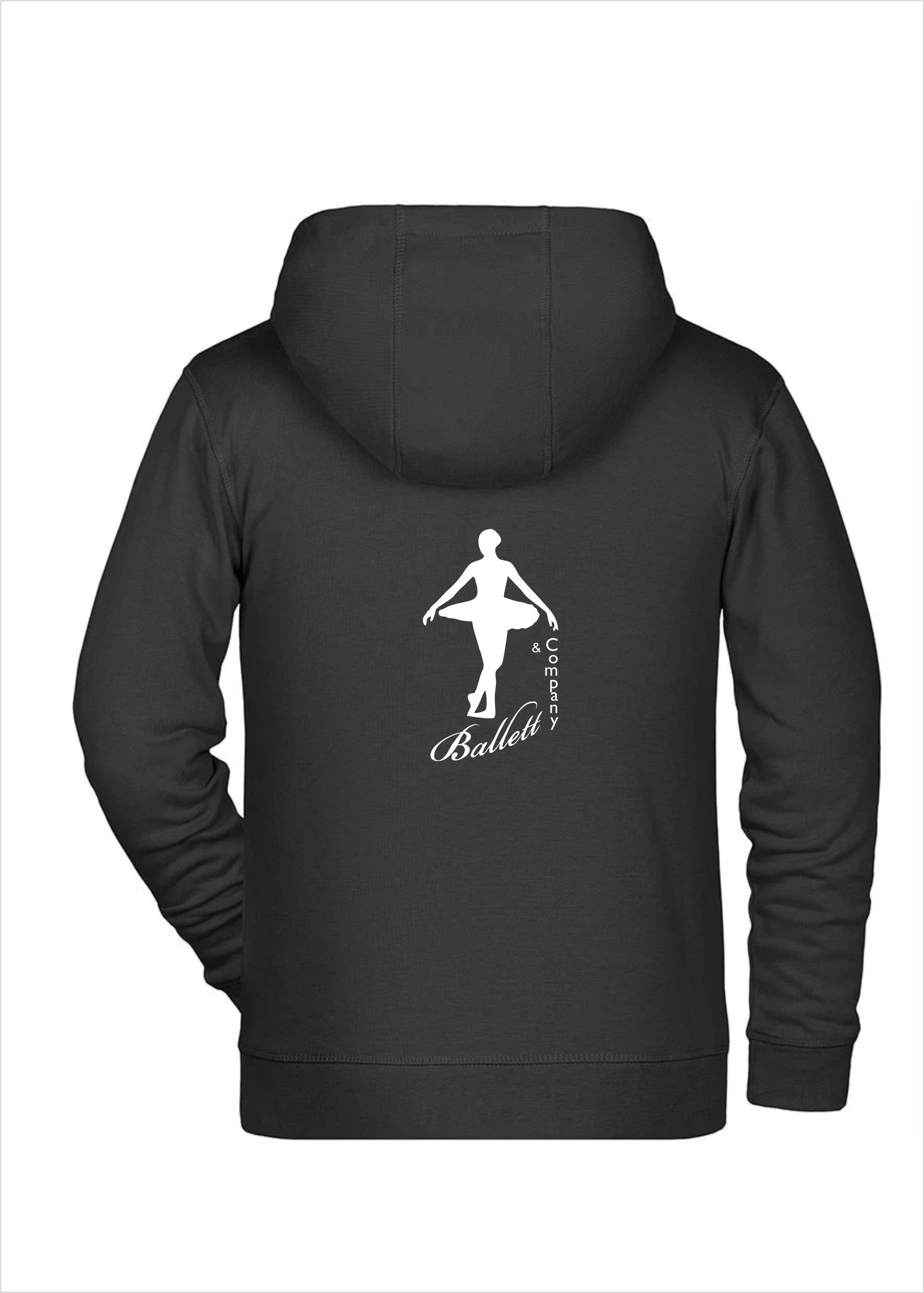 TWIOO SPORTS Kinder Hoodie mit ZIP Ballettstudio BALLETTandCOMPANY Edge-XWK003_BALLETTandCOMPANY 31.90