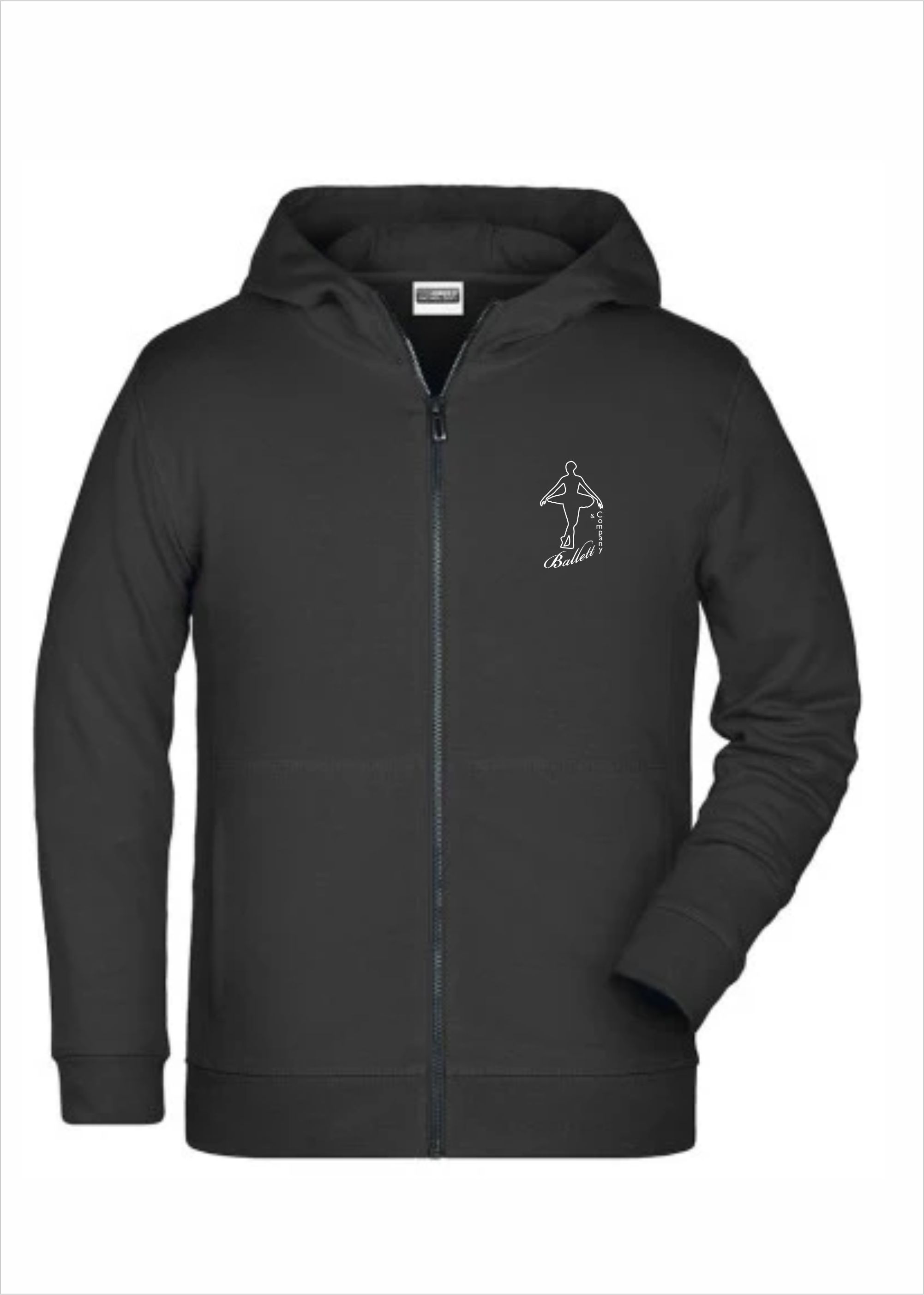 TWIOO SPORTS Kinder Hoodie mit ZIP Ballettstudio BALLETTandCOMPANY Edge-XWK003_BALLETTandCOMPANY 31.90
