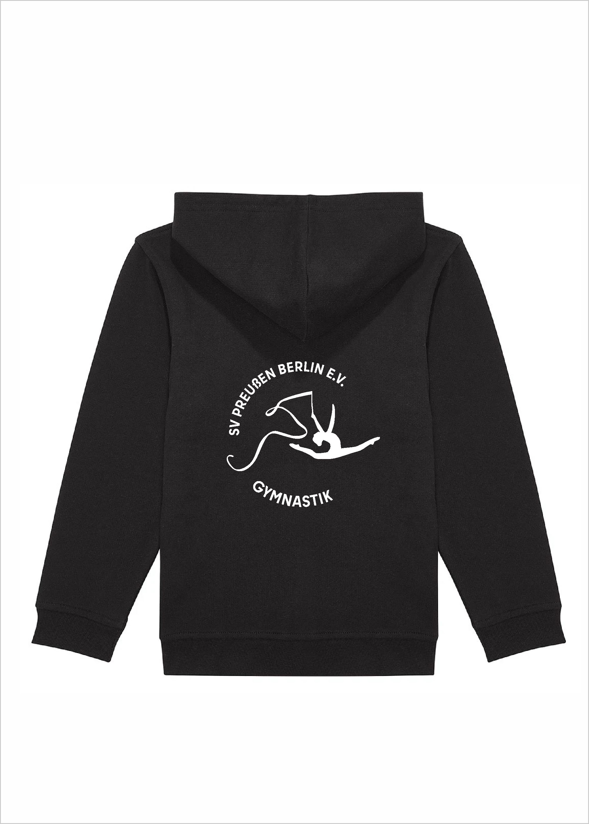 TWIOO SPORTS Kinder Hoodie mit ZIP SV Preußen Gymnastik Edge-XWK003_CLUBNAME