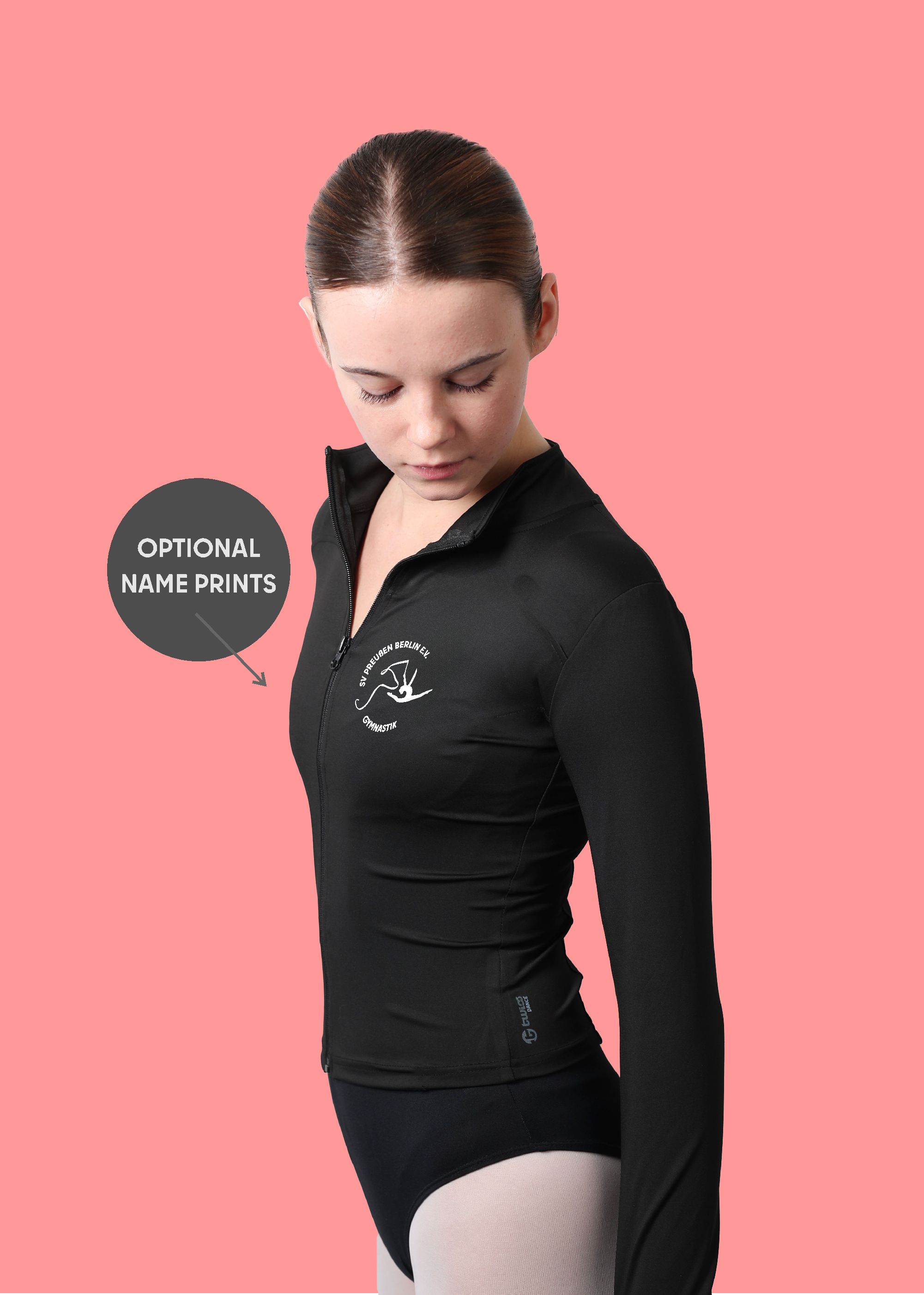 TWIOO SPORTS Tanz- und Sportjacke Kinder SV Preußen Gymnastik Edge-XSHN-sk2508_PREUSSENGYM 32.90