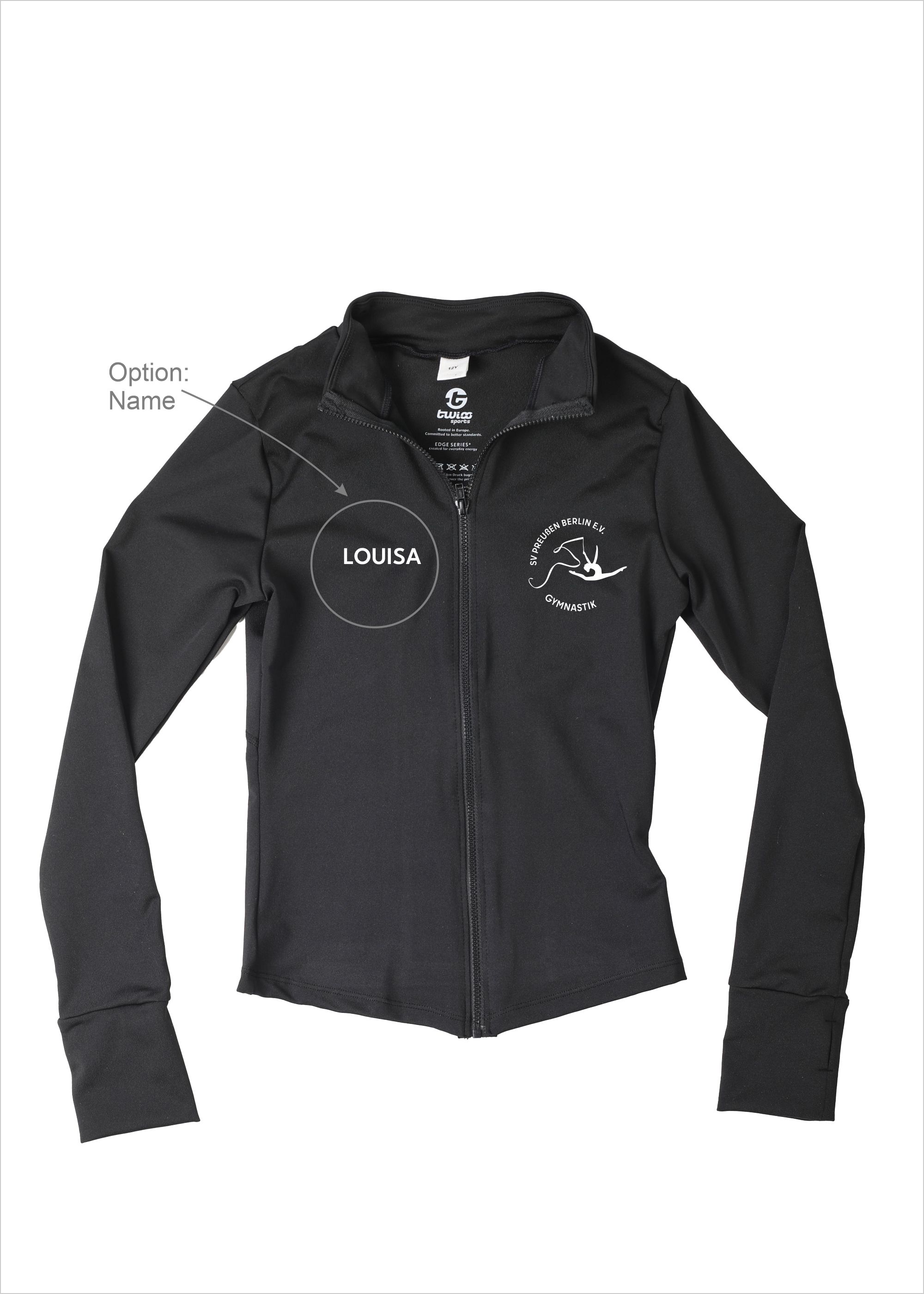 TWIOO SPORTS Kinder Tanz- und Sportjacke SV Preußen Gymnastik EdgeA9319_PREUSSENGYM 32.90