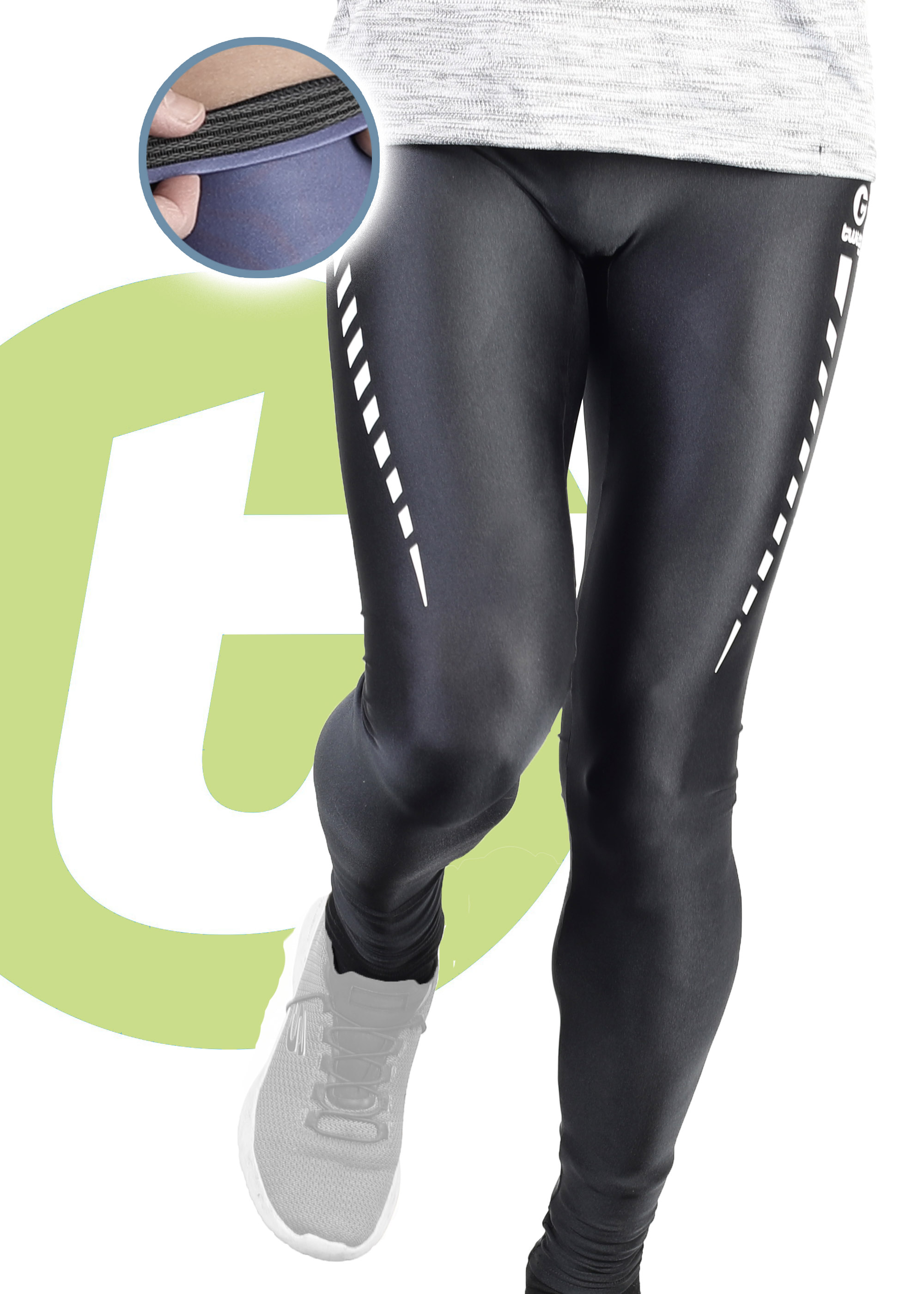 TWIOO RUNNING Lauftights unisex Twioo Sleek glänzend EffectionR1250 41.90