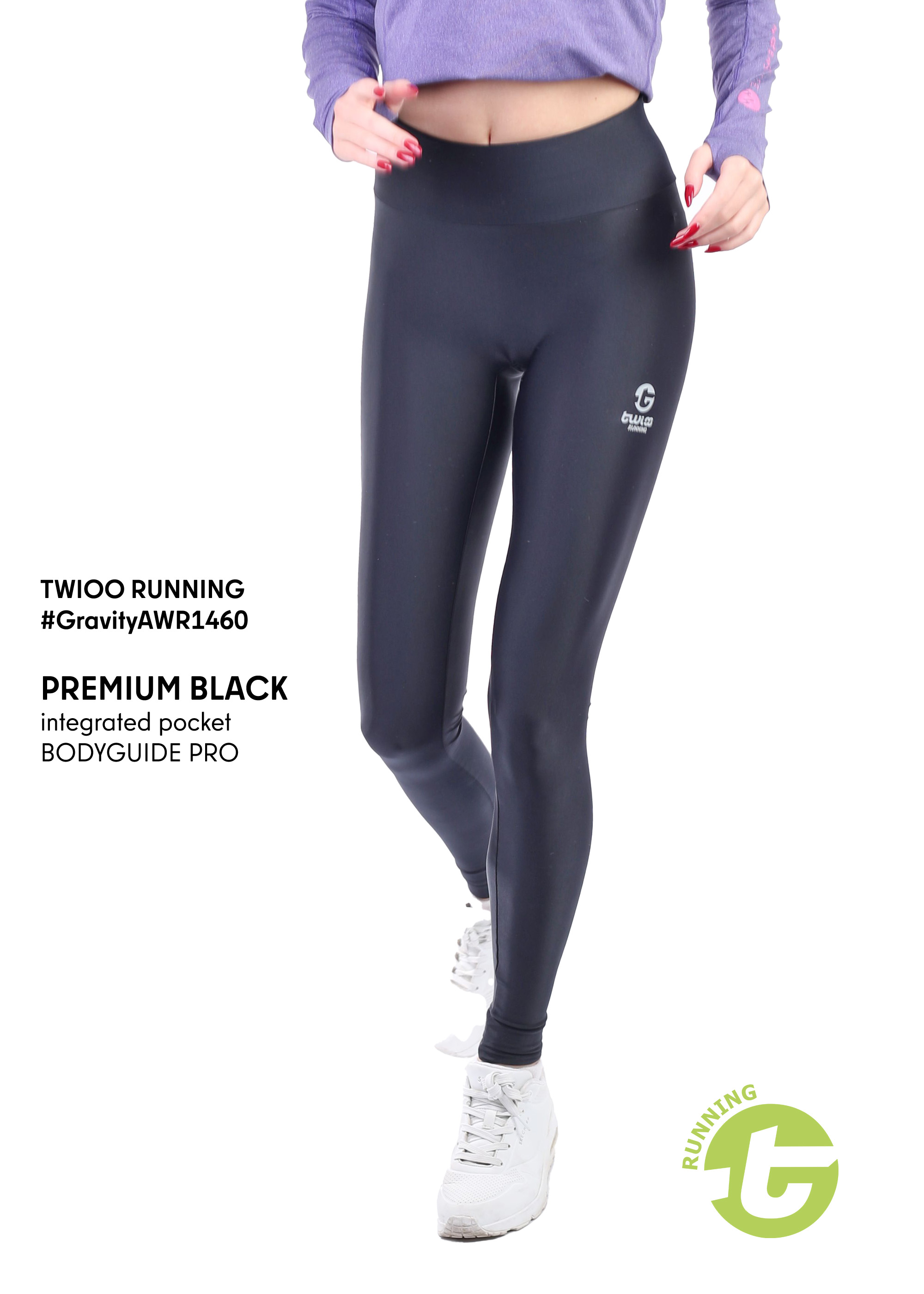 TWIOO RUNNING Damen Laufhose 146/152 bis XL seidenmatt oder glänzend GravityAWR1460 44.90