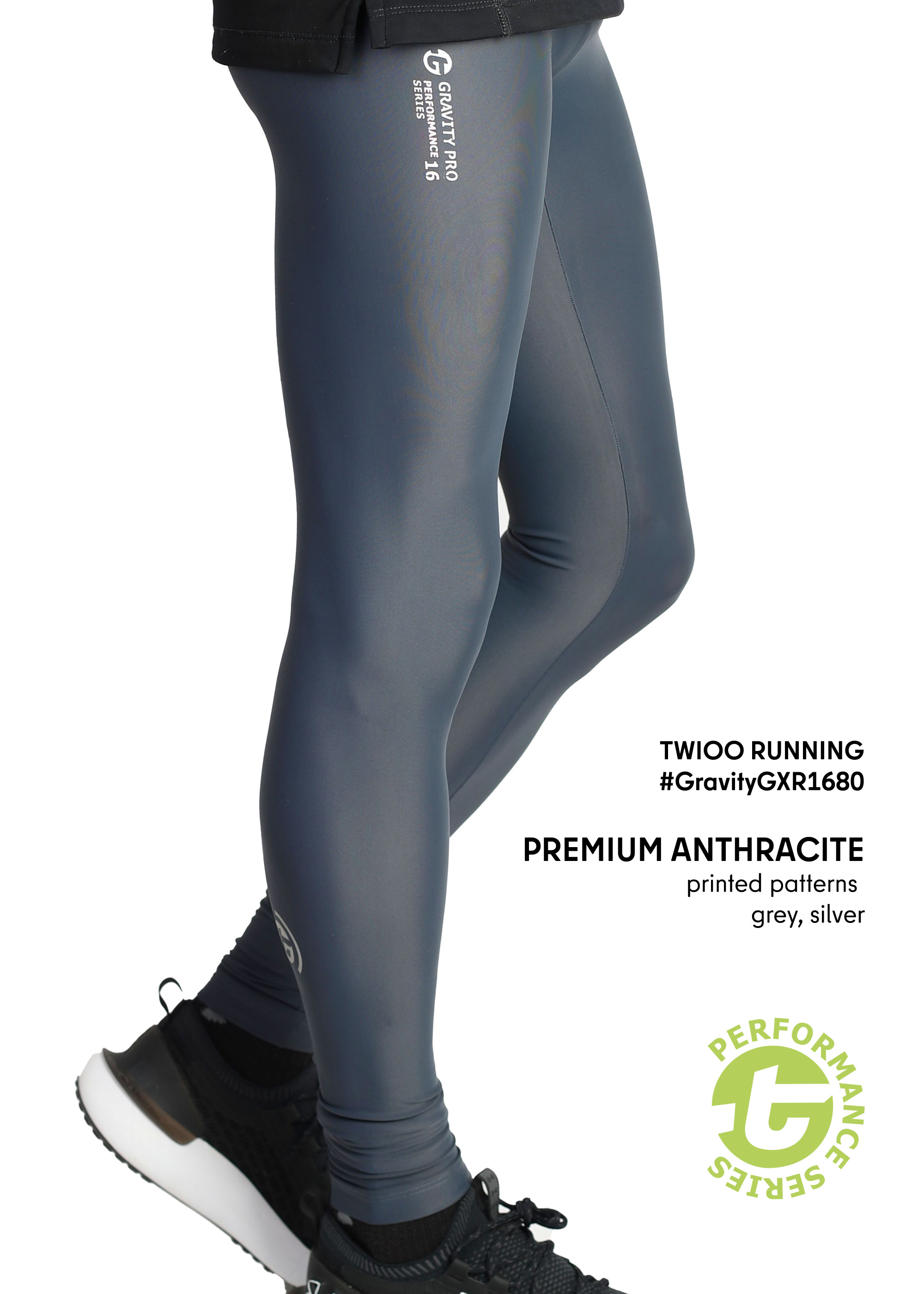 TWIOO RUNNING Lauftights Herren Serie 16 Basisversion - must have GravityGXR1680 50.90